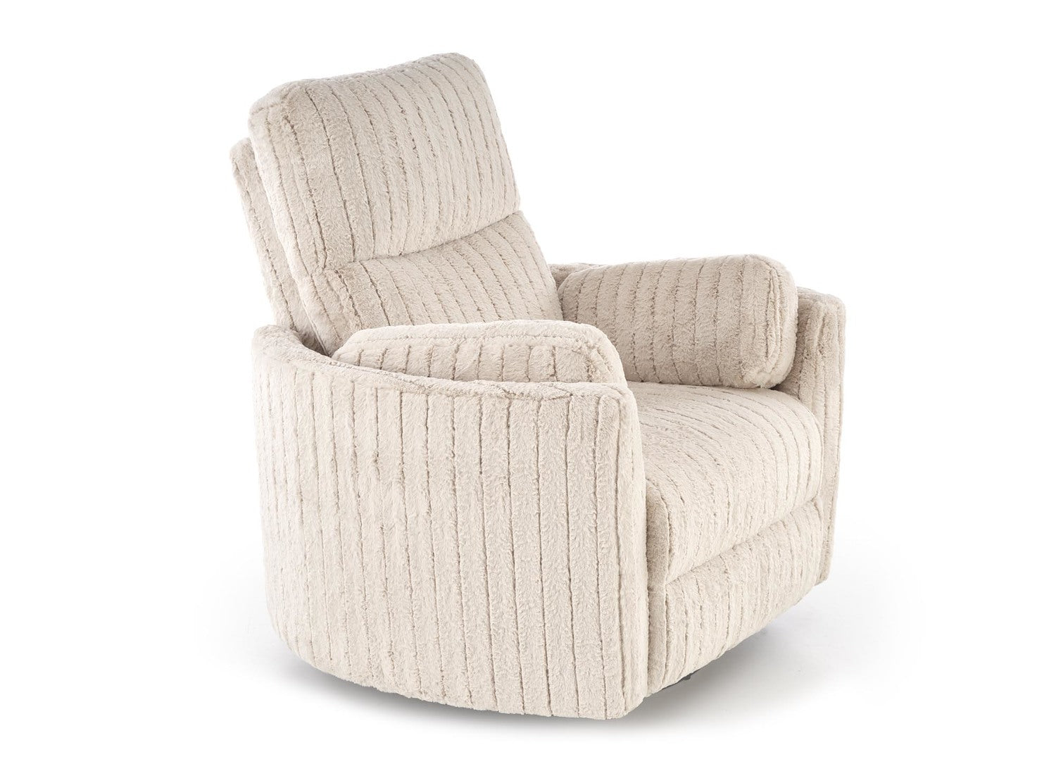 Fotoliu recliner PEGAS, stofa bej, 110x100/170x108/81 cm