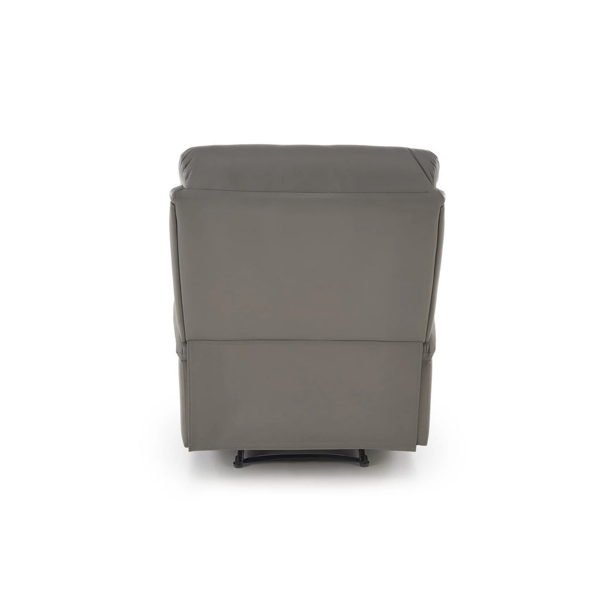 Fotoliu rabatabil PERUS, gri/negru, piele ecologica/metal, 80x100/168x101/80 cm