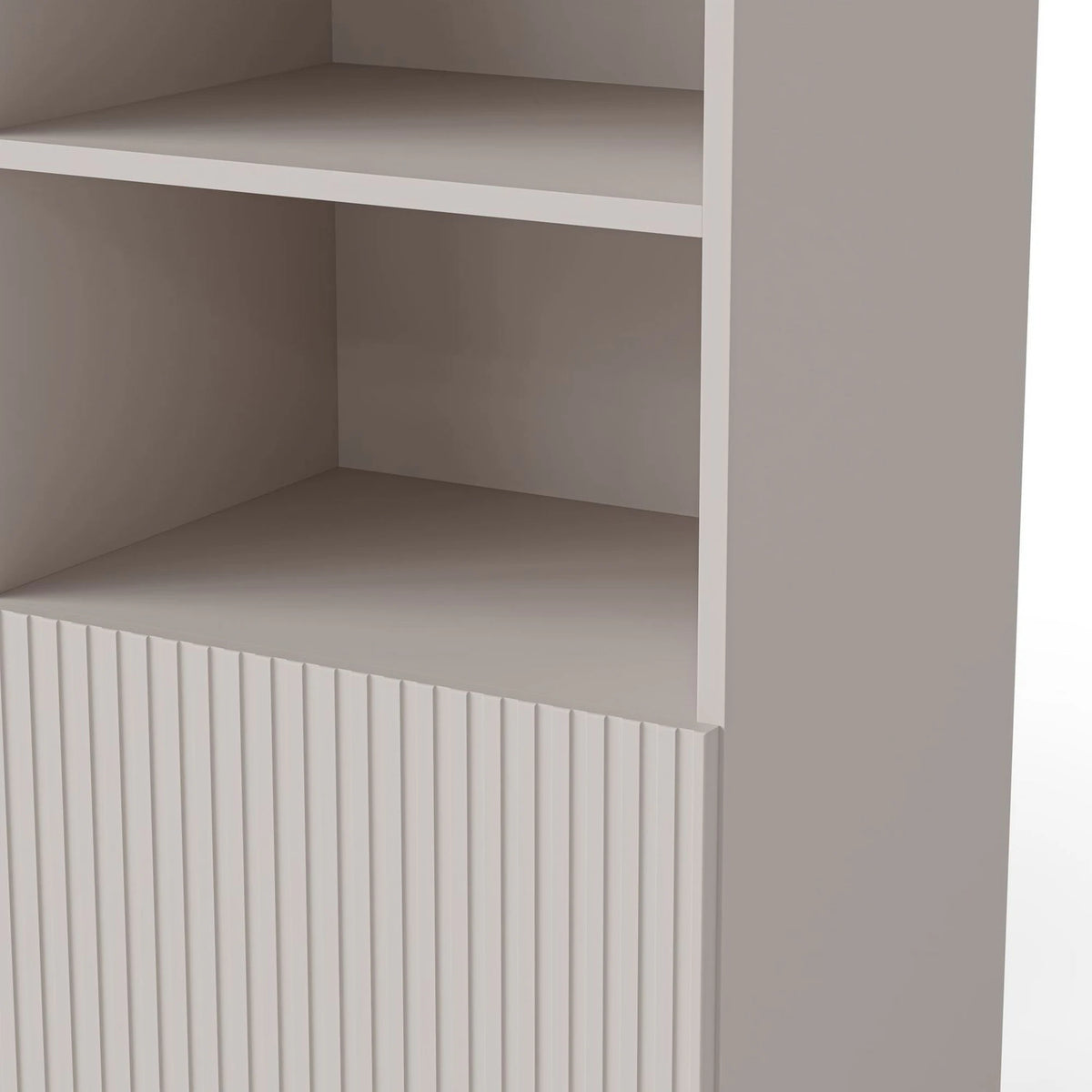 Biblioteca PAXOS REG-1, casmir/negru, PAL laminat/otel, 100x40x179 cm