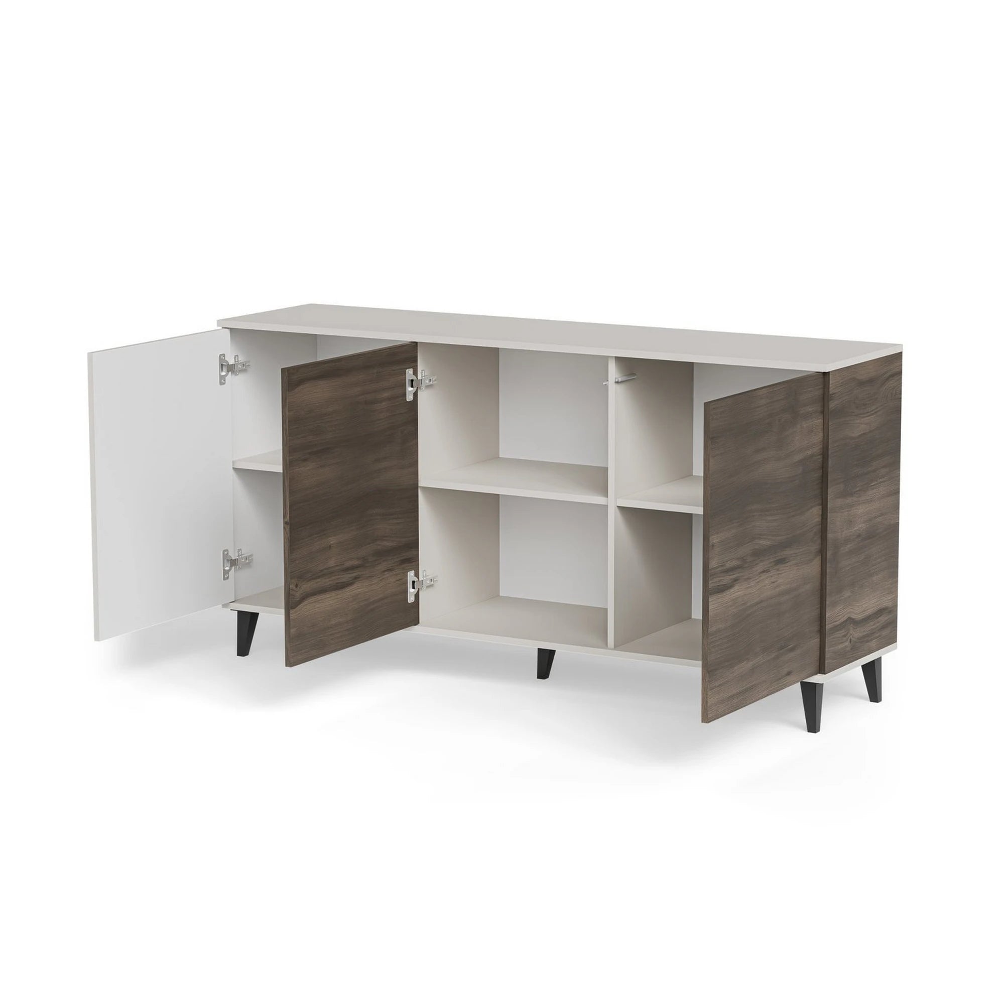 Comoda RANDOM 2 KM-1, casmir/nuc, PAL furniruit, 160x40x82 cm
