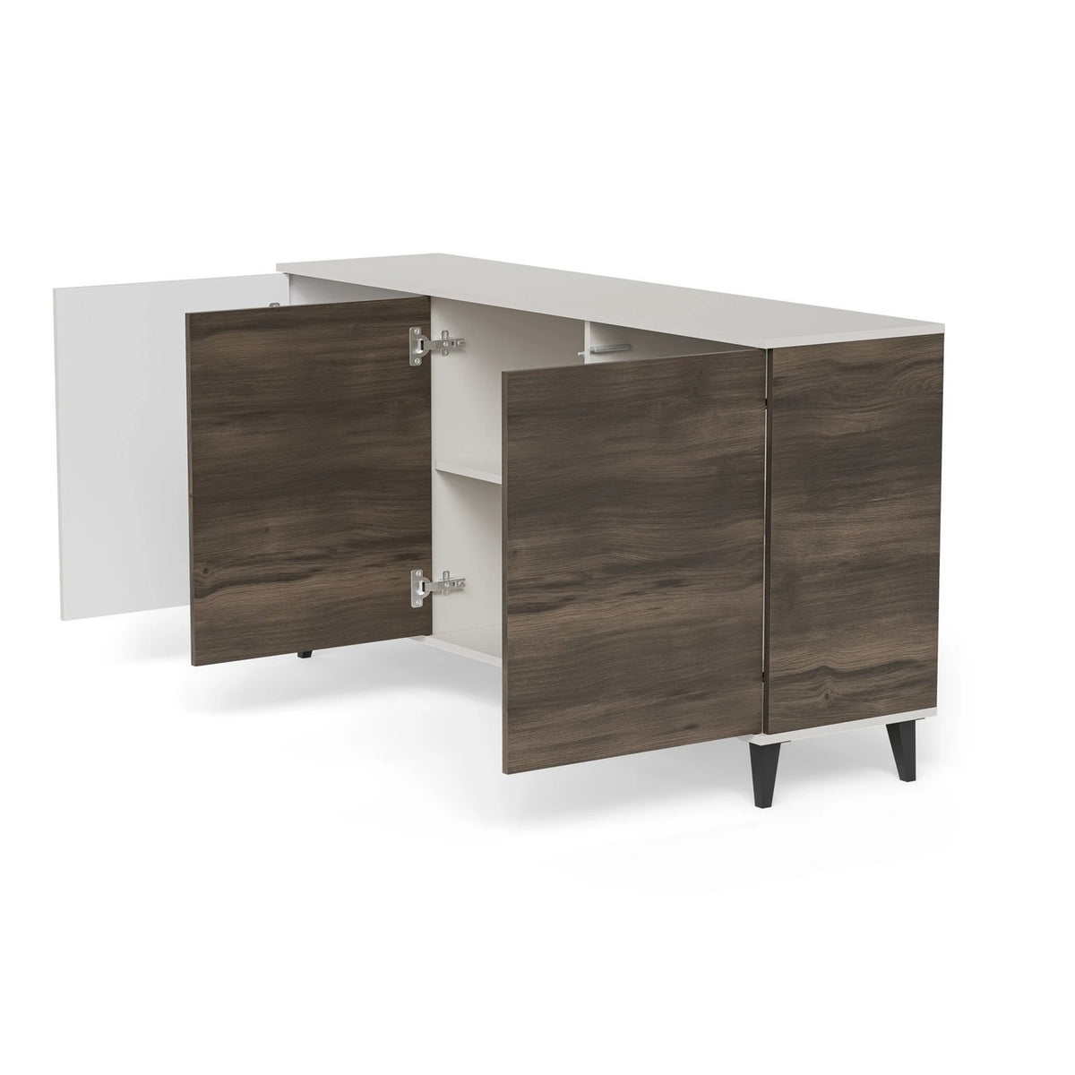 Comoda RANDOM 2 KM-1, casmir/nuc, PAL furniruit, 160x40x82 cm