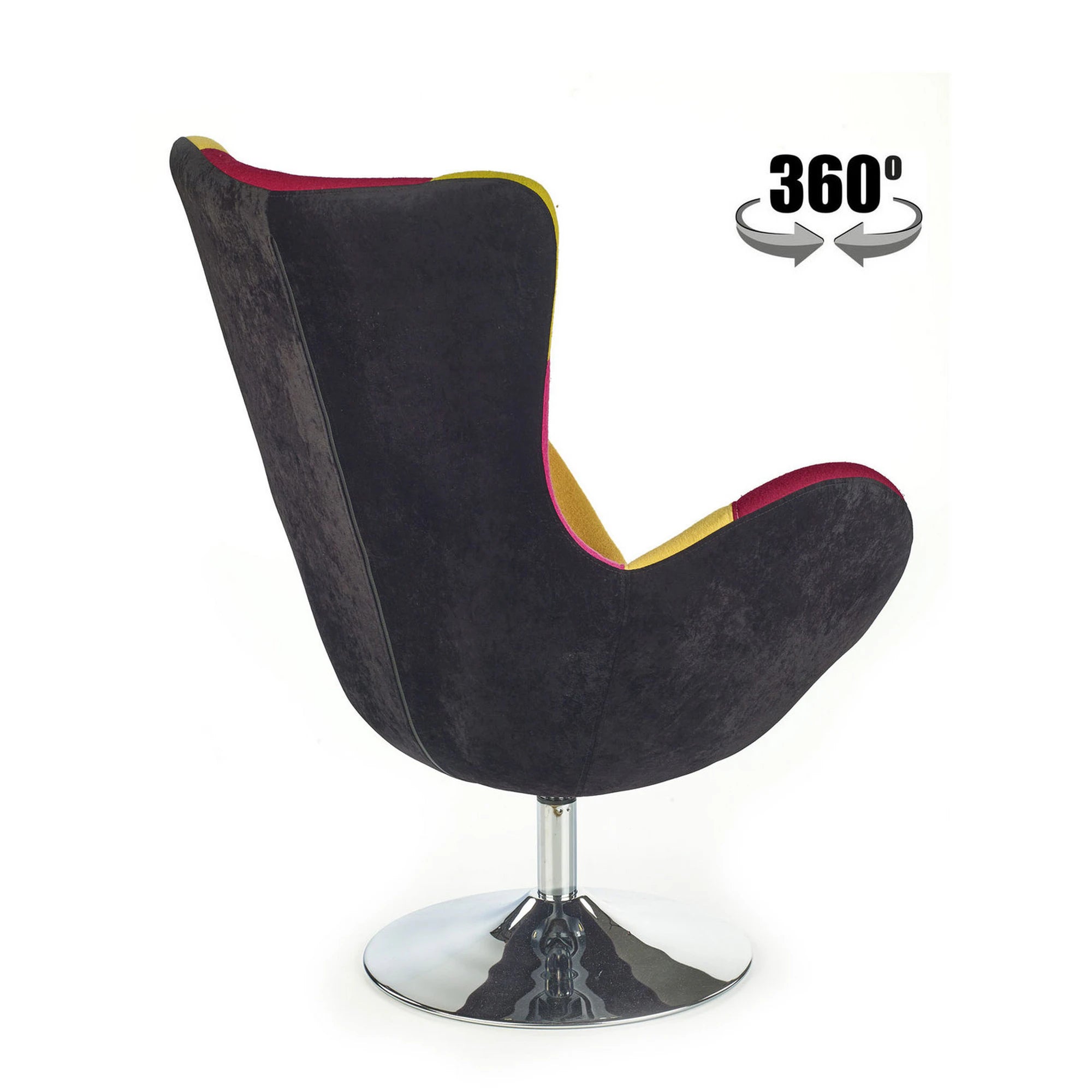 Scaun fluture BUTTERFLY, multicolor/crom, stofa/otel, 76x75x95 cm