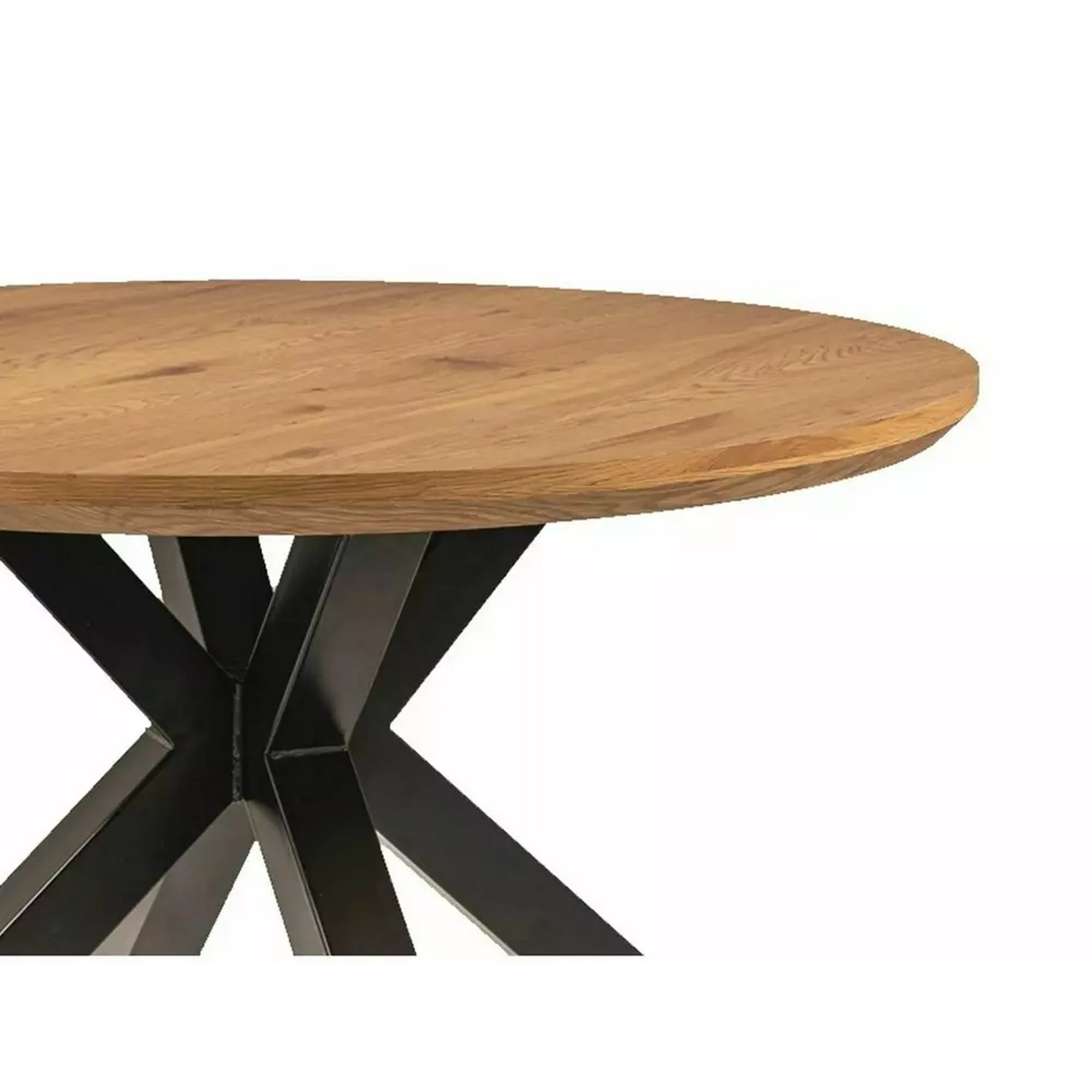 Masa RITMO, stejar/negru, 120x120x78 cm