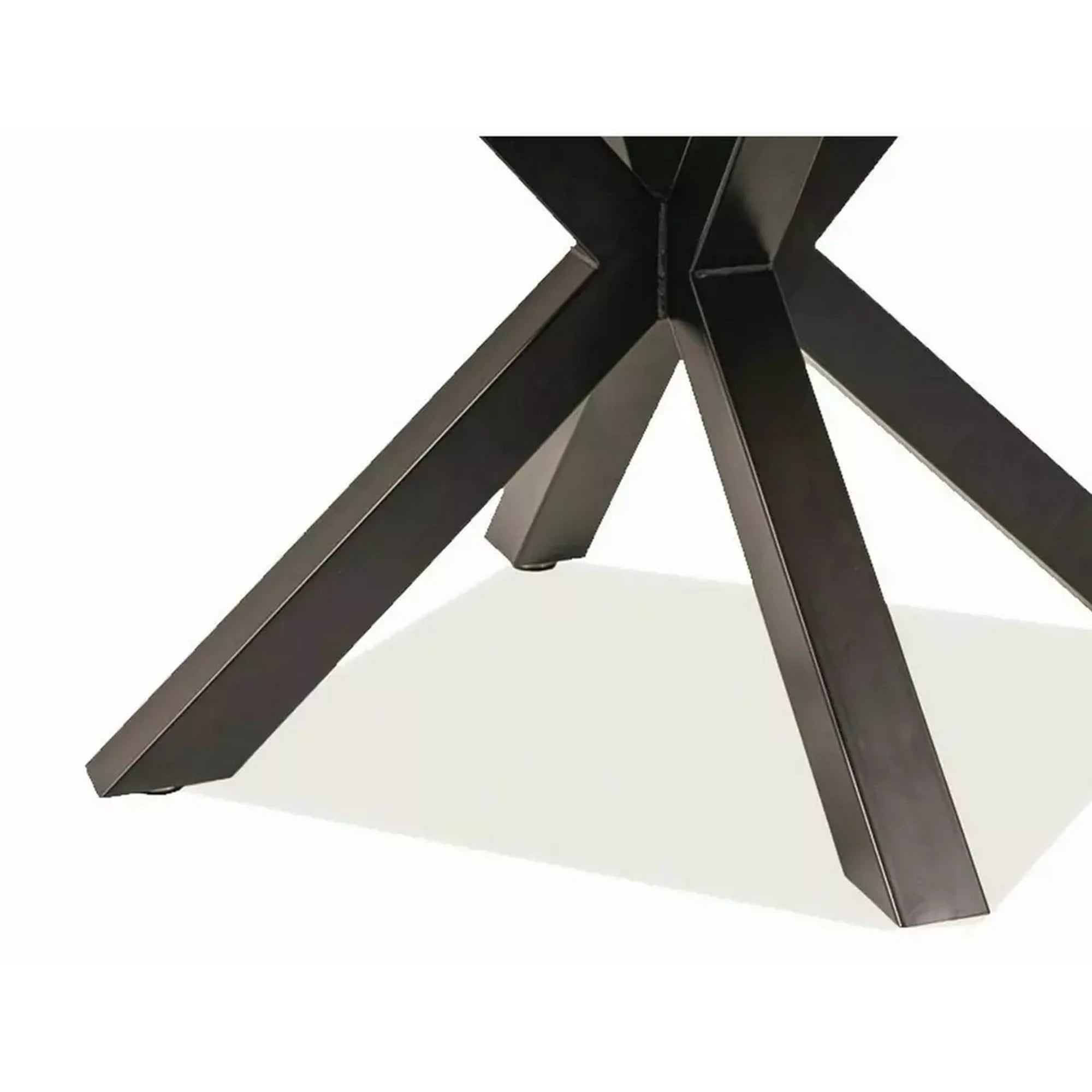 Masa RITMO, stejar/negru, 120x120x78 cm