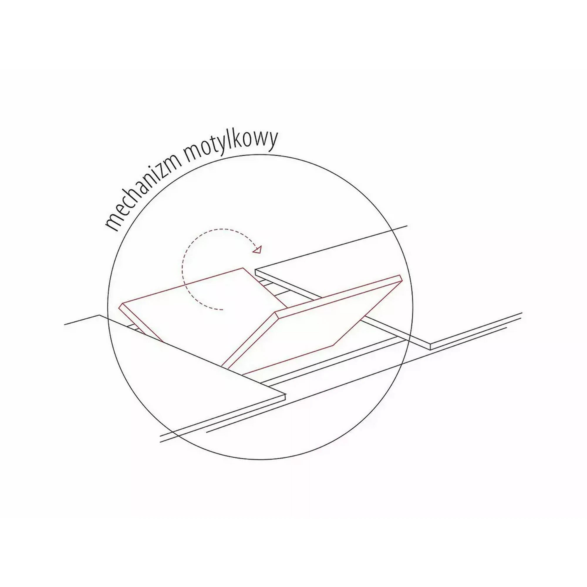 Masa extensibila LOGAN, stejar/negru, 160/200x90x76 cm