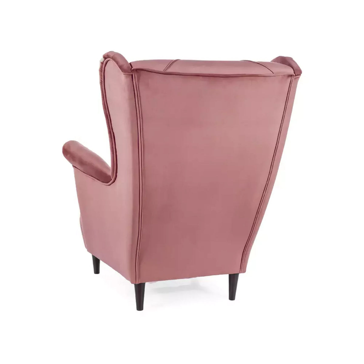 Fotoliu LADY, stofa catifelata roz antic - Bluvel 52, 82x92x101 cm