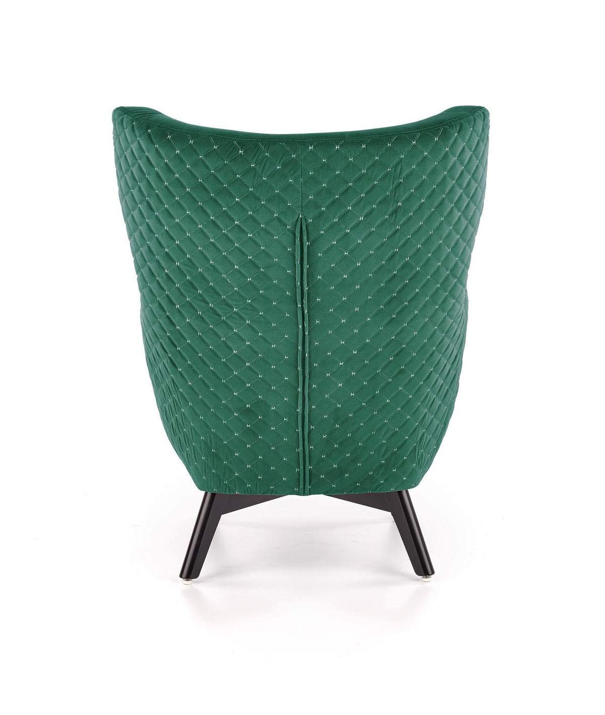 Fotoliu MARVEL, verde/negru, stofa catifelata, 75x83x103 cm