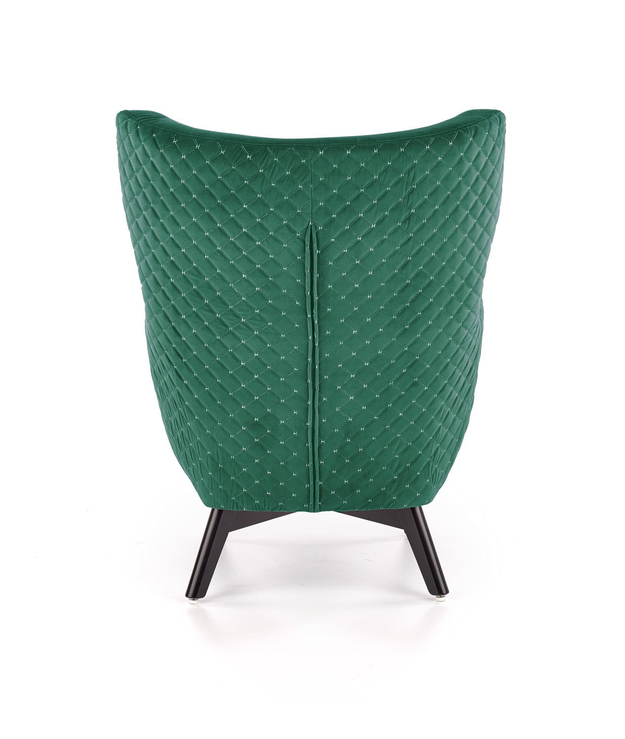 Fotoliu MARVEL, verde/negru, stofa catifelata, 75x83x103 cm