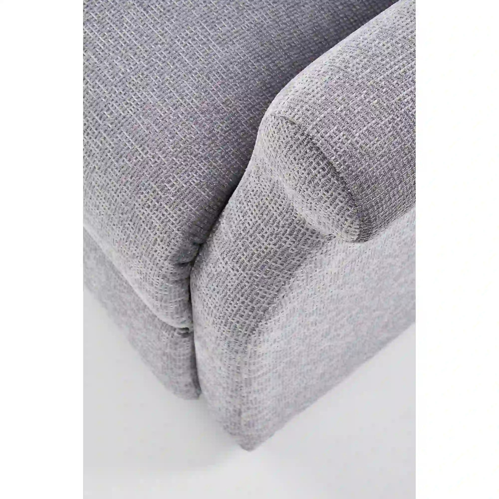 Fotoliu AGUSTIN, gri/negru, stofa/lemn, 75x92/160x83/107 cm