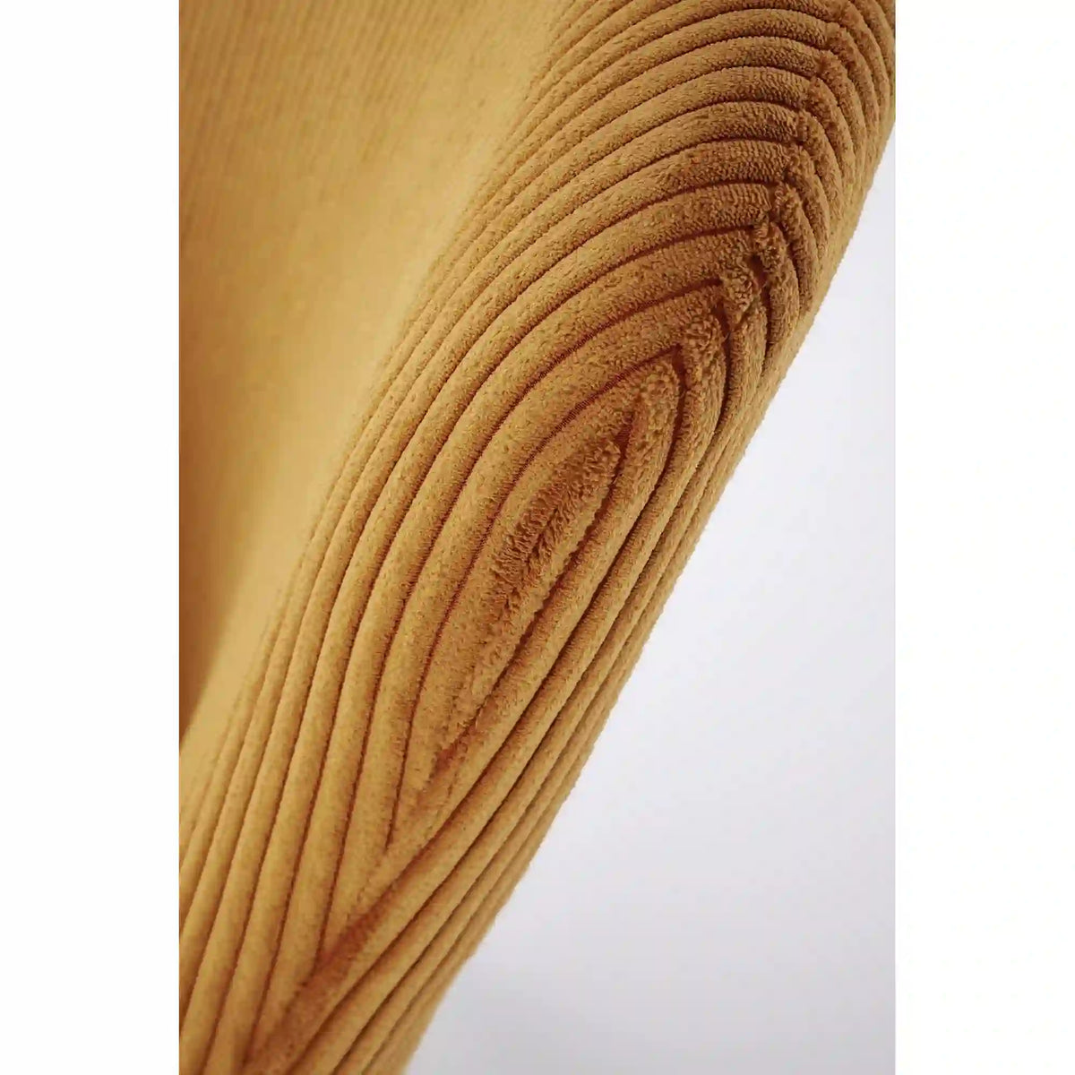 Fotoliu AMARO, stofa catifelata galben mustar - Hyper 66, 70x80x97 cm