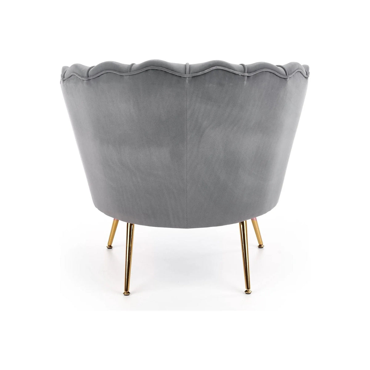 Fotoliu AMORINITO, stofa catifelata gri 81x77x77 cm