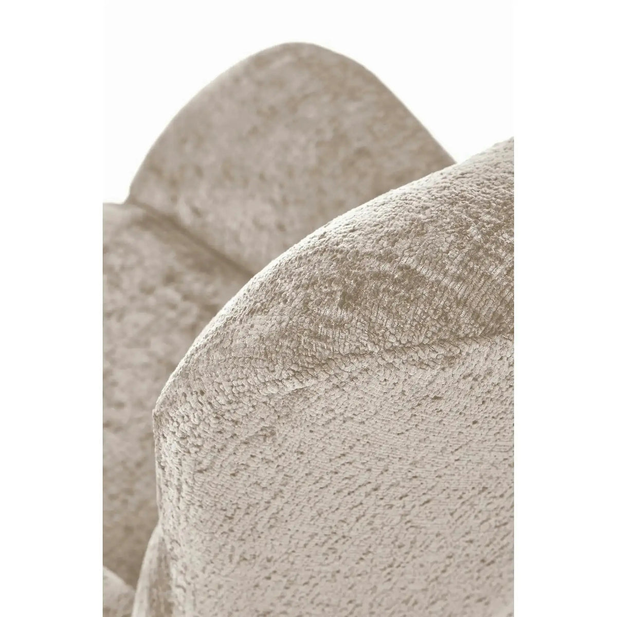 Fotoliu balansoar CASTRO, bej/negru/stejar, stofa catifelata/metal/lemn, 77x106x92 cm