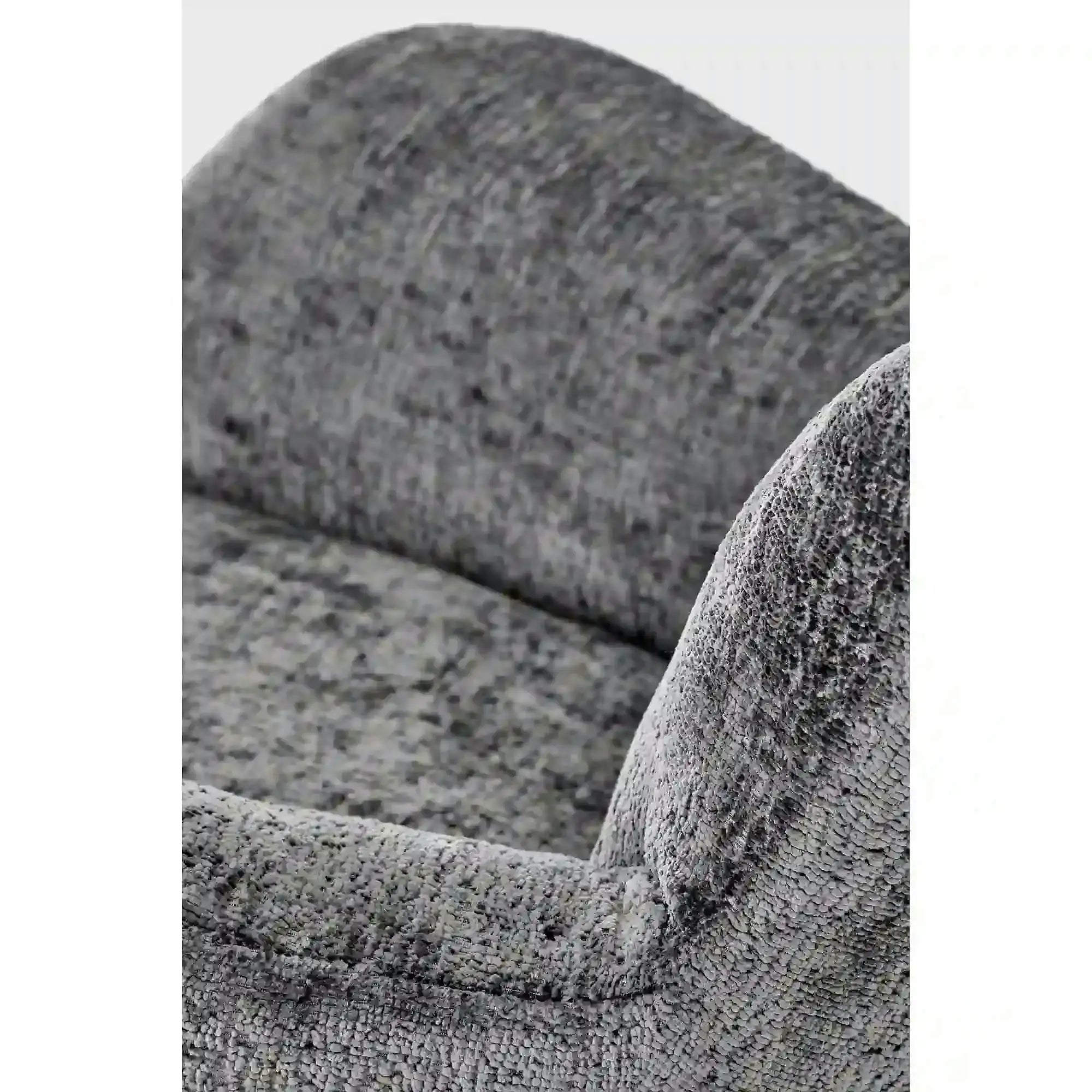 Fotoliu balansoar CASTRO, gri/negru/stejar, stofa catifelata/metal/lemn, 77x106x92 cm