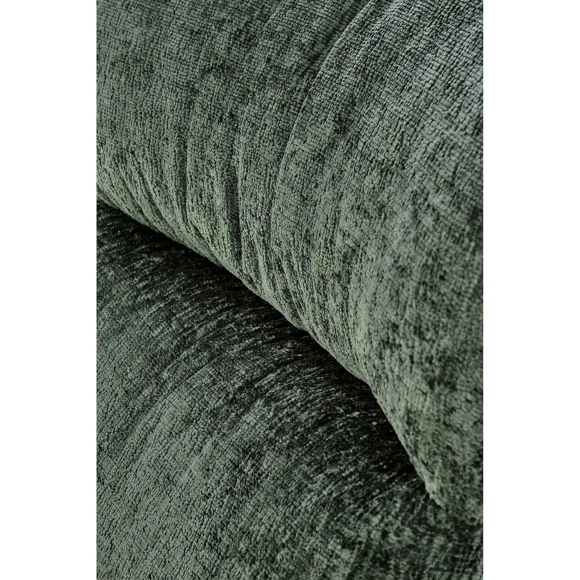 Fotoliu balansoar CASTRO, verde/negru/stejar, stofa catifelata/metal/lemn, 77x106x92 cm