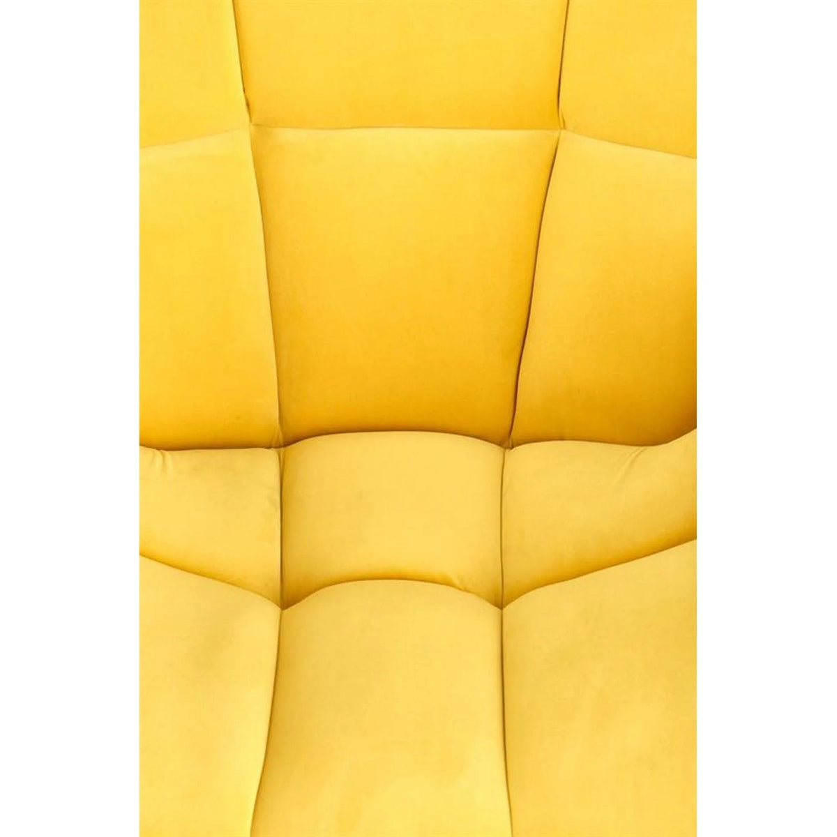 Fotoliu BELTON, galben/negru, stofa catifelata/otel, 74x73x78 cm