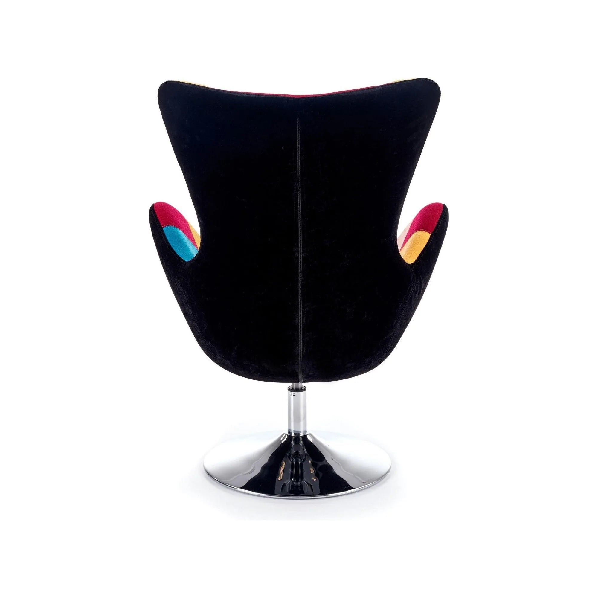 Fotoliu BUTTERFLY, multicolor/crom, stofa/otel, 76x75x95 cm