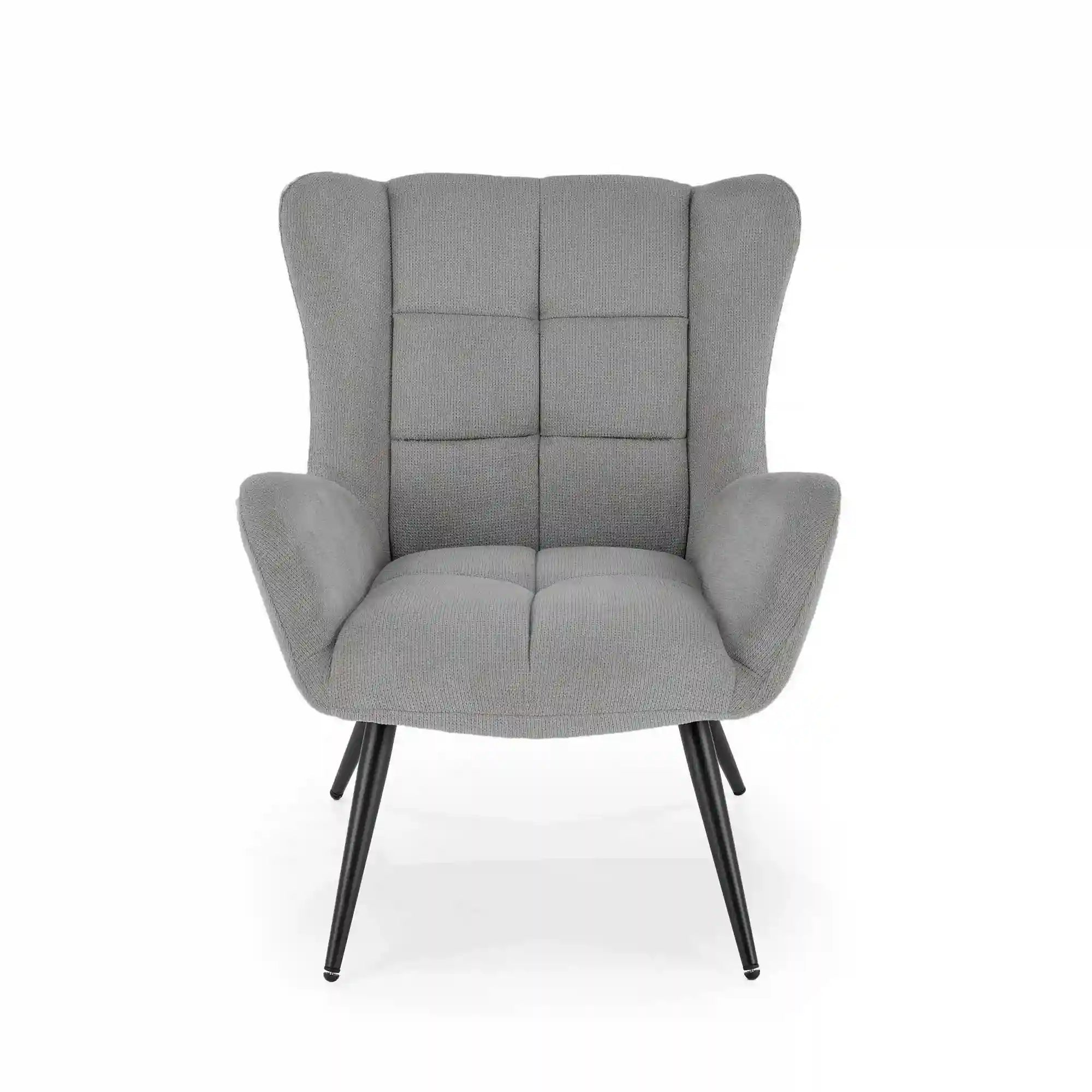 Fotoliu BYRON, stofa clasica gri - Vardo 11, 75x85x92 cm