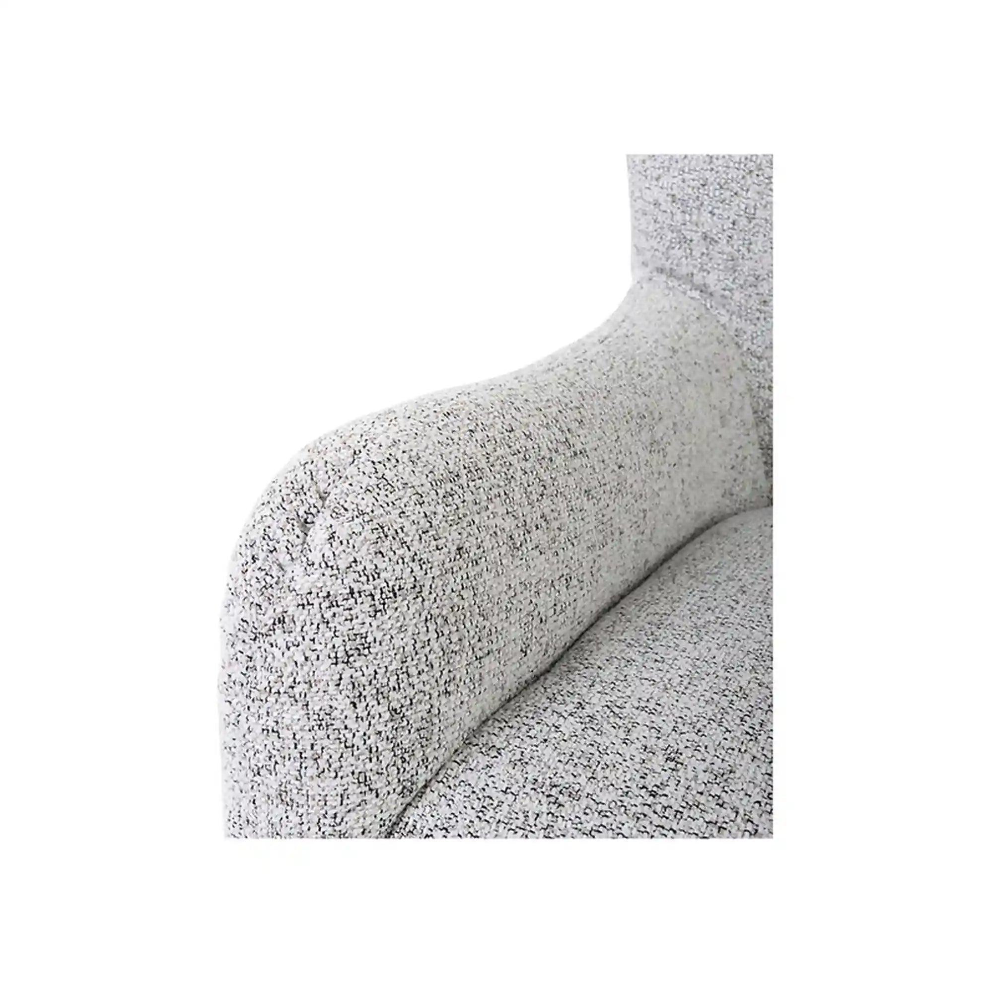 Fotoliu CASEY, bej/negru, stofa catifelata/lemn, 94x86x107 cm