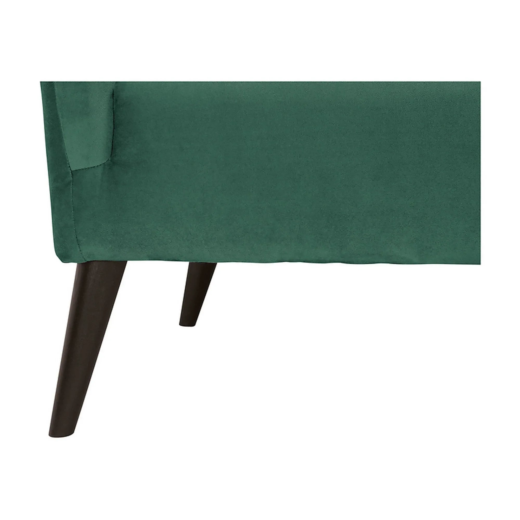 Fotoliu CASEY, verde/negru, stofa catifelata/lemn, 94x86x107 cm