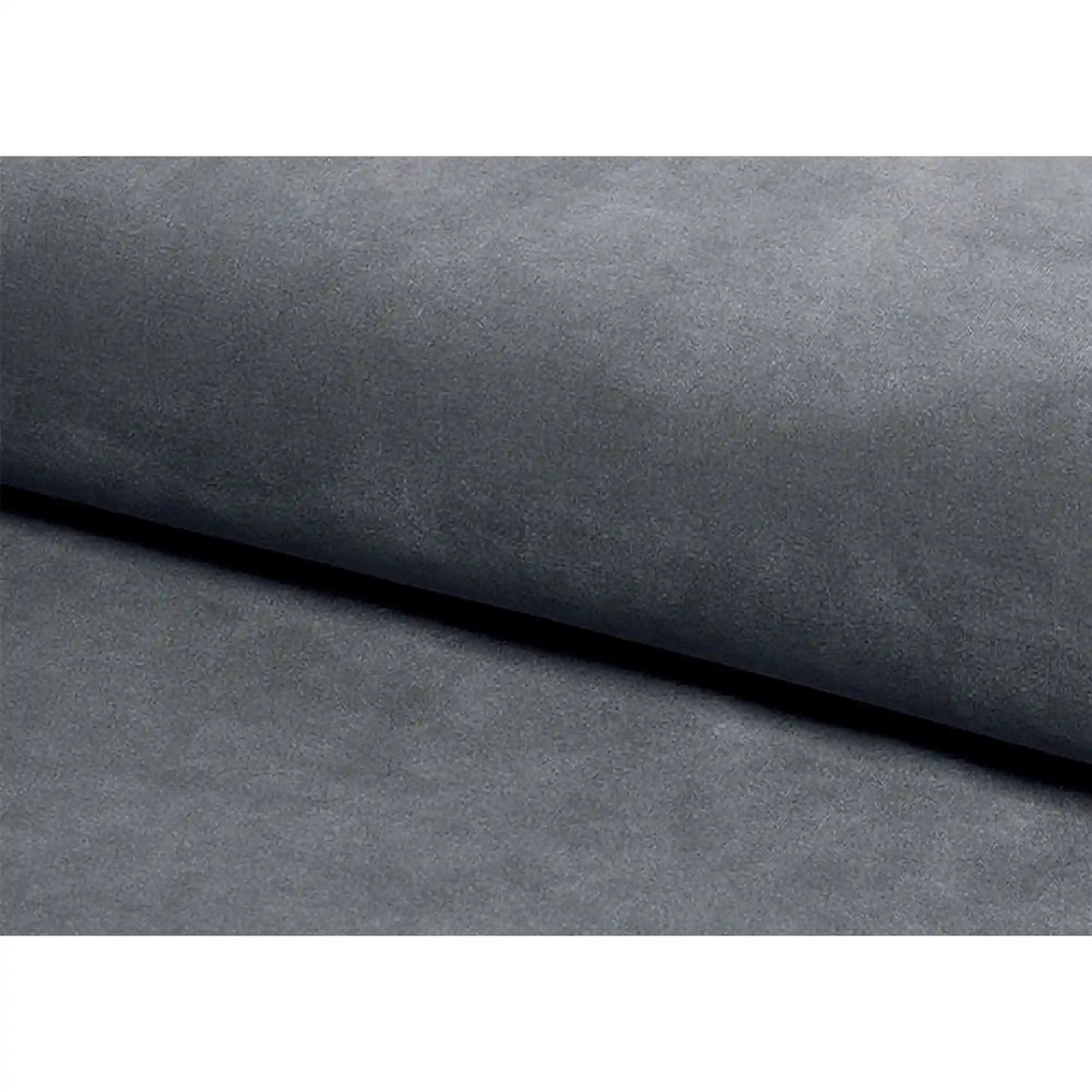 Fotoliu CASTELLO, stofa catifelata gri - Bluvel 14, 92x85x78 cm