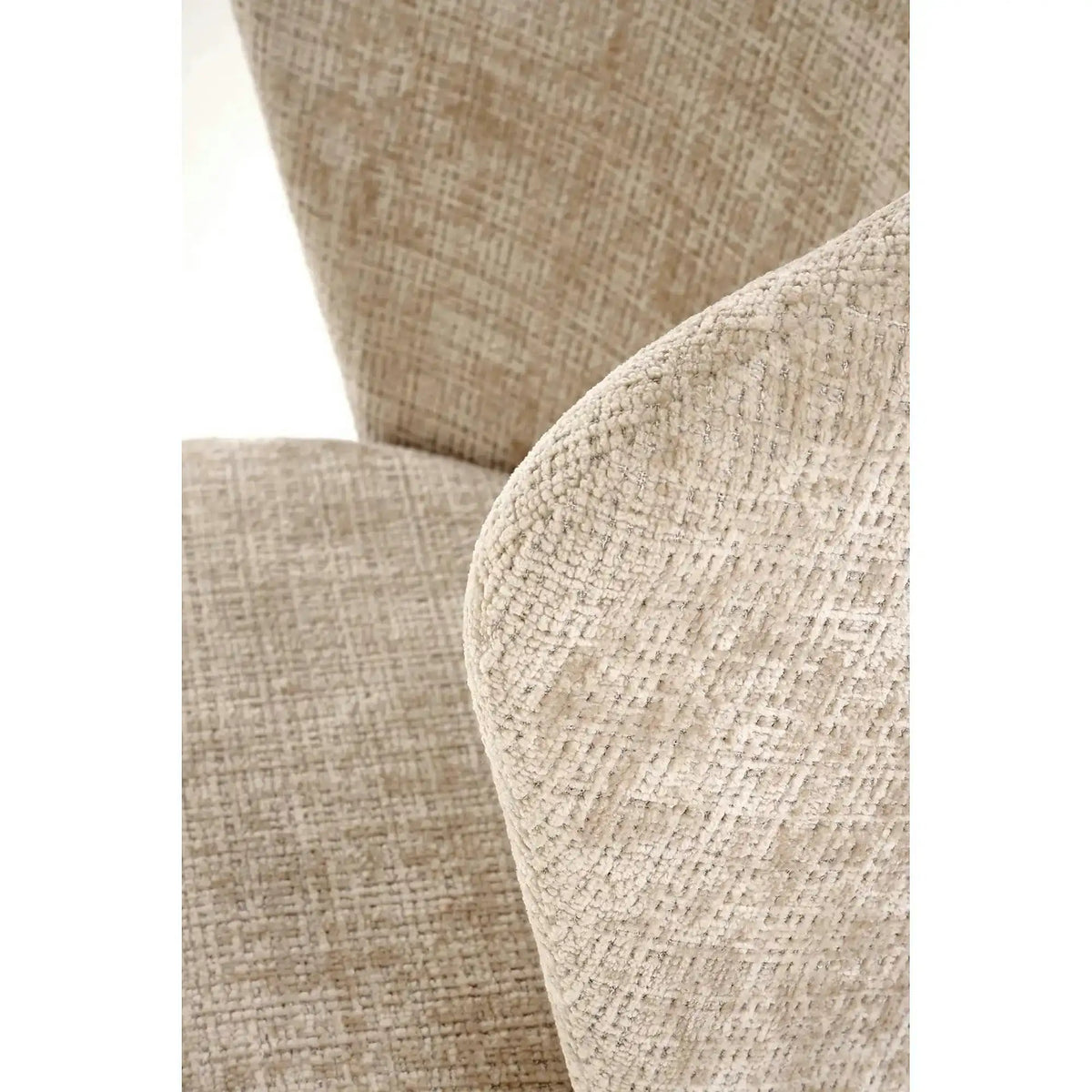 Fotoliu CEZAR, bej/negru, stofa catifelata/otel, 70x79x85 cm