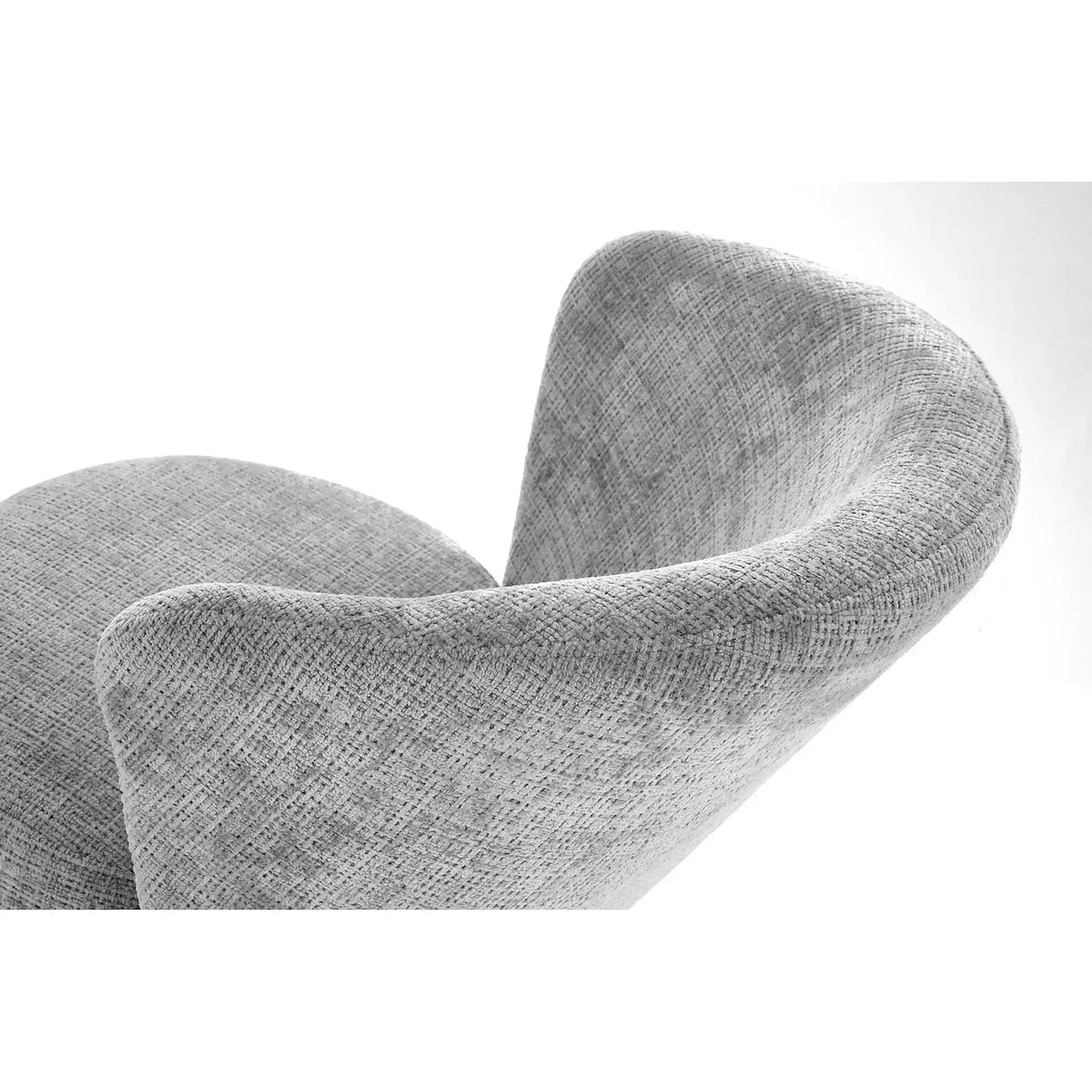 Fotoliu CEZAR, gri/negru, stofa catifelata/otel, 70x79x85 cm