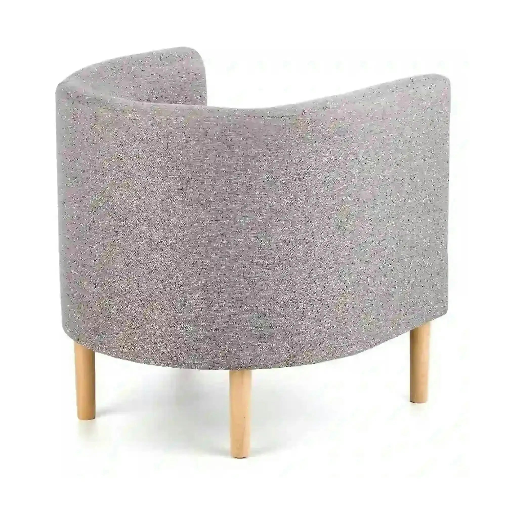 Fotoliu CLUBBY, gri/stejar natural, stofa clasica/lemn, 66x58x64 cm