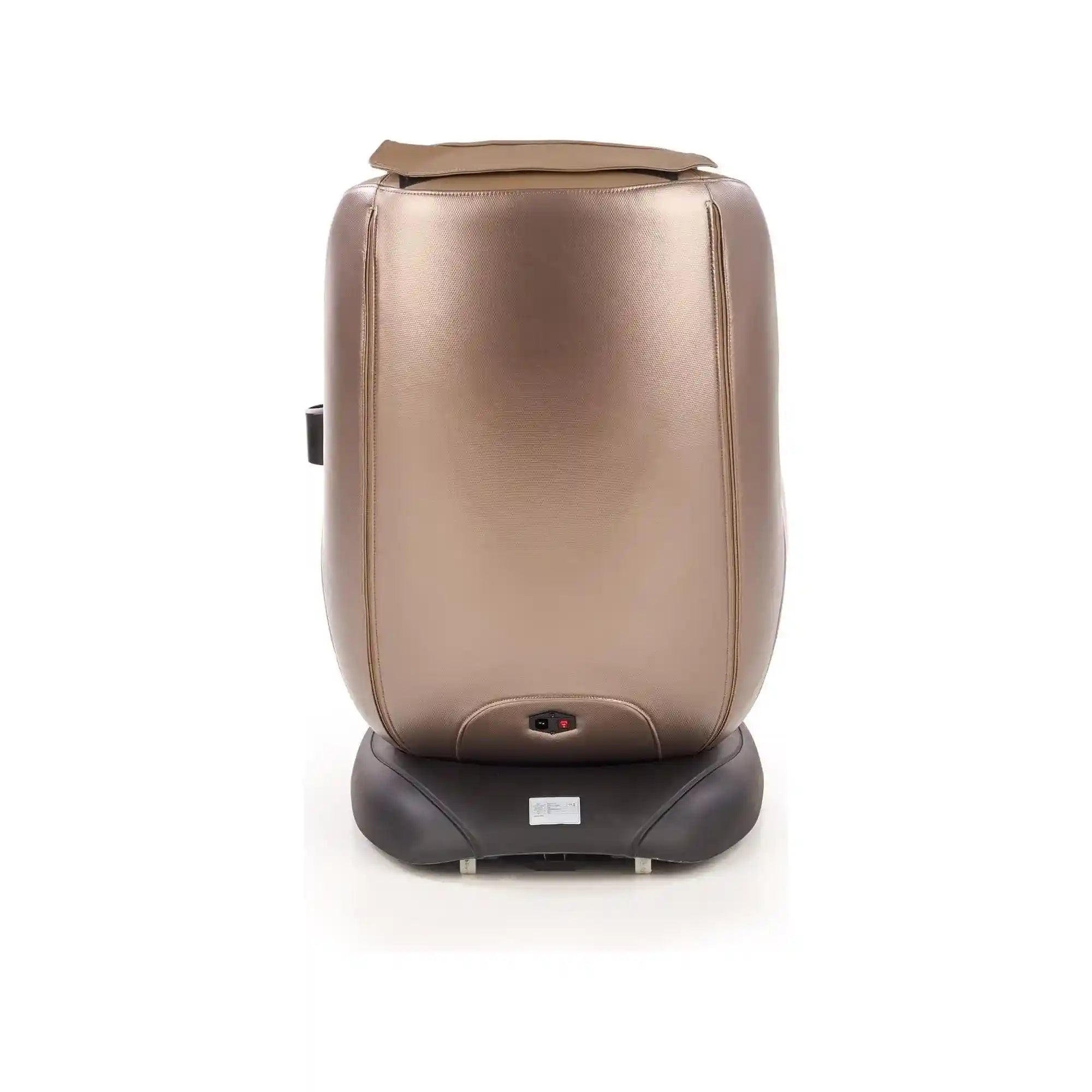 Fotoliu cu functie de masaj DOPIO, bej/negru, piele ecologica, 69x70x94 cm