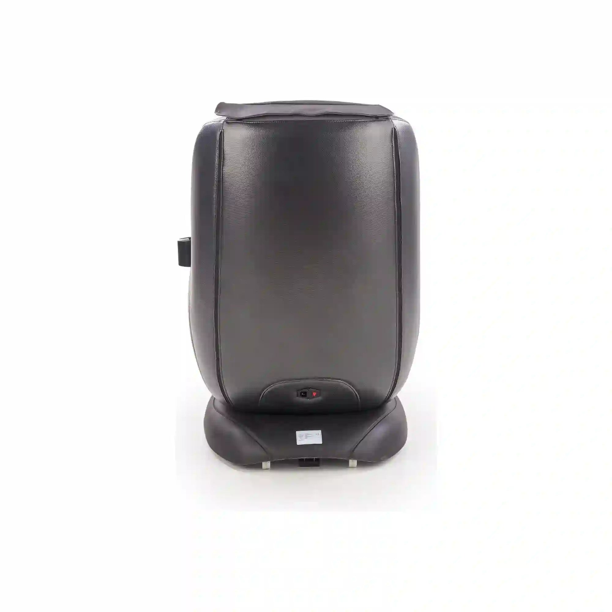 Fotoliu cu functie de masaj DOPIO, gri/negru, piele ecologica, 69x70x94 cm