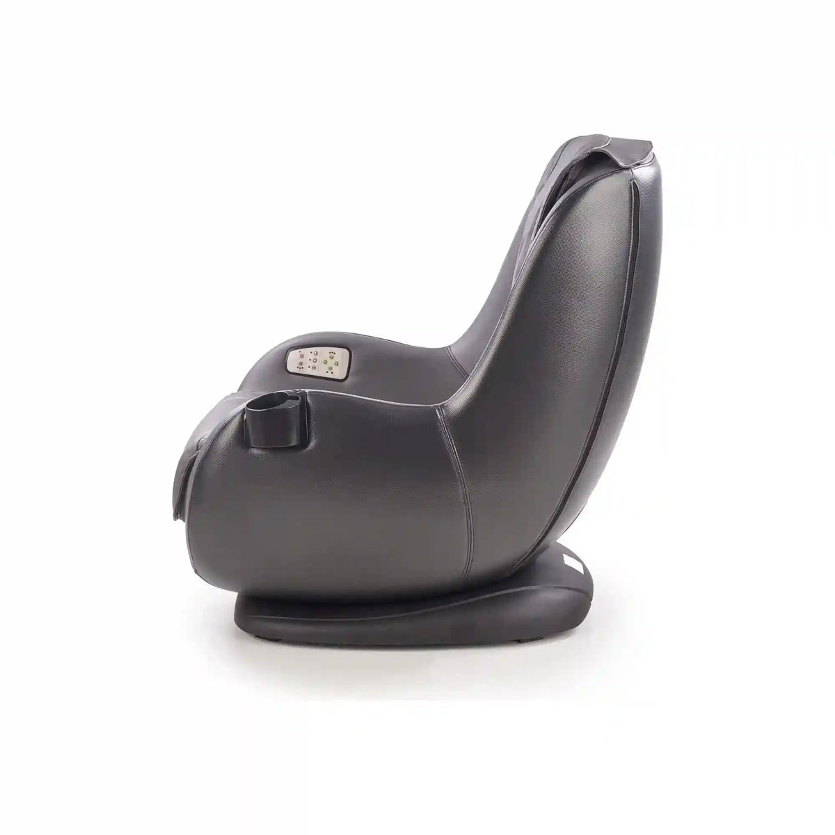 Fotoliu cu functie de masaj DOPIO, gri/negru, piele ecologica, 69x70x94 cm