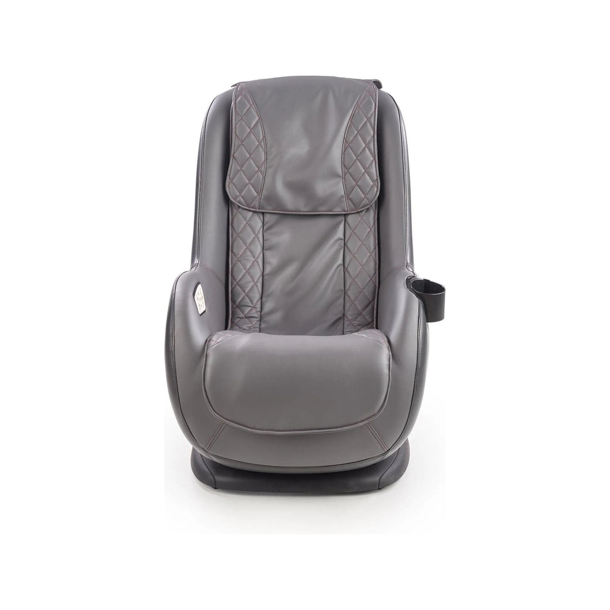 Fotoliu cu functie de masaj DOPIO, gri/negru, piele ecologica, 69x70x94 cm