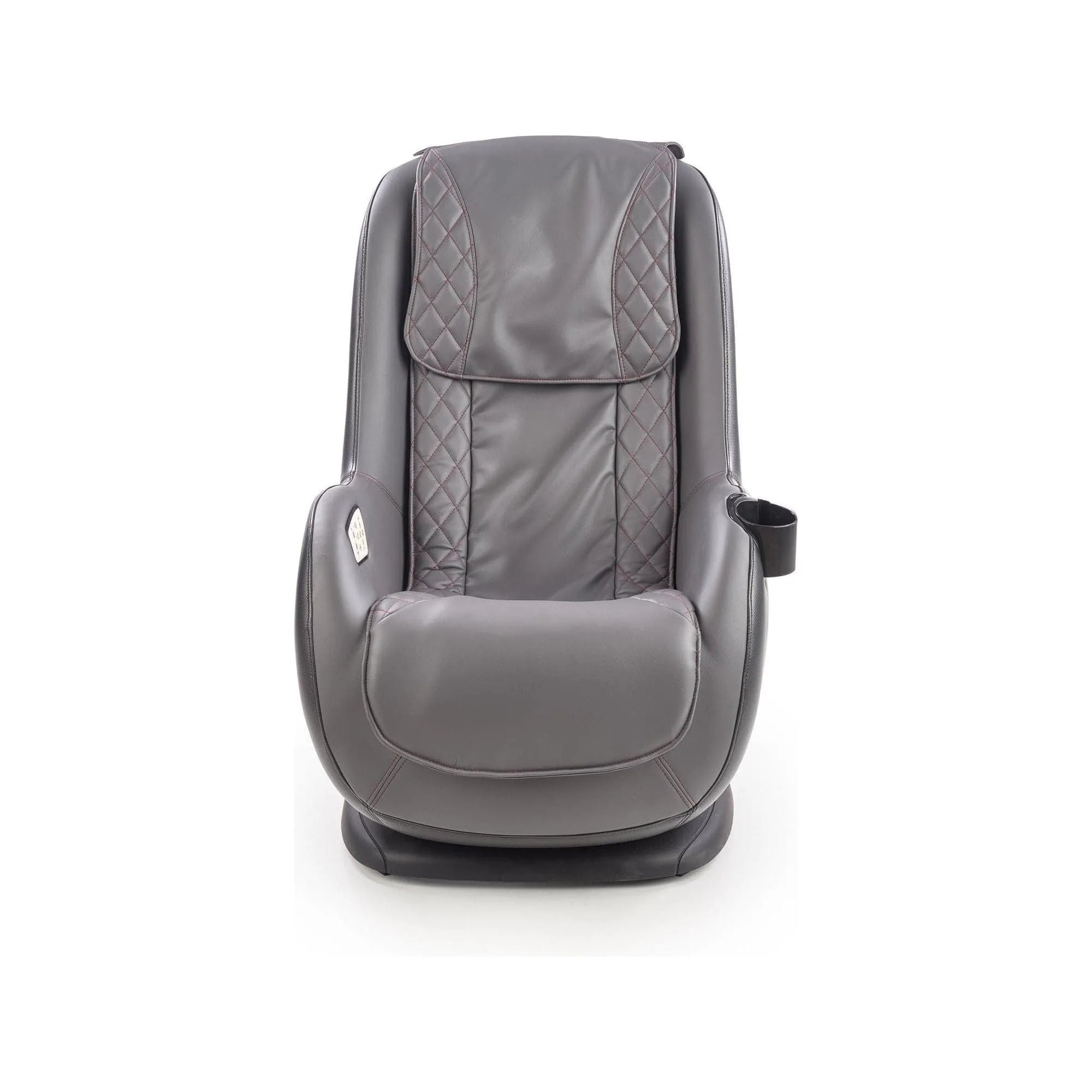 Fotoliu cu functie de masaj DOPIO, gri/negru, piele ecologica, 69x70x94 cm