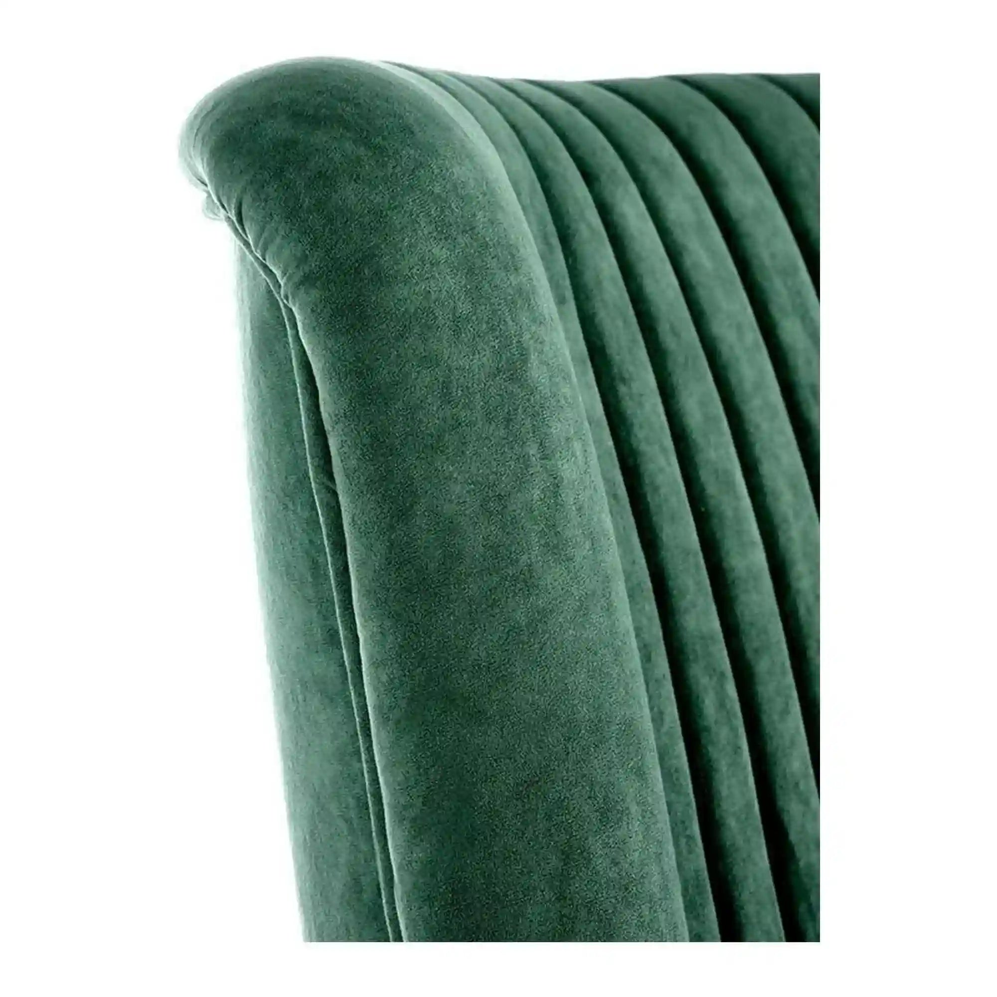 Fotoliu DELGADO, stofa catifelata verde inchis - Bluvel 78, 75x70x100 cm