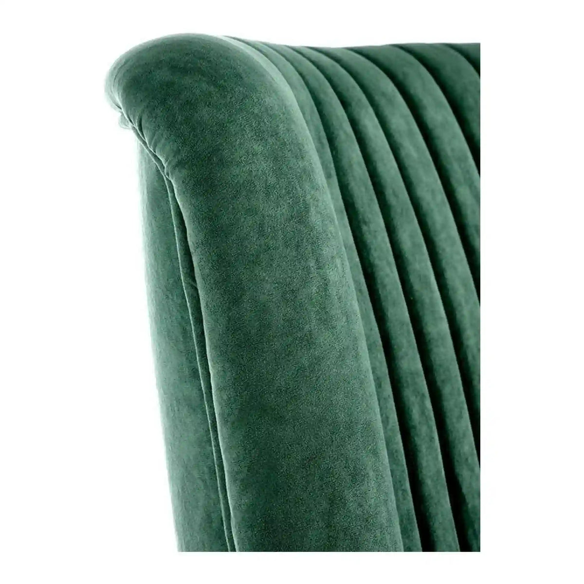 Fotoliu DELGADO, stofa catifelata verde inchis - Bluvel 78, 75x70x100 cm