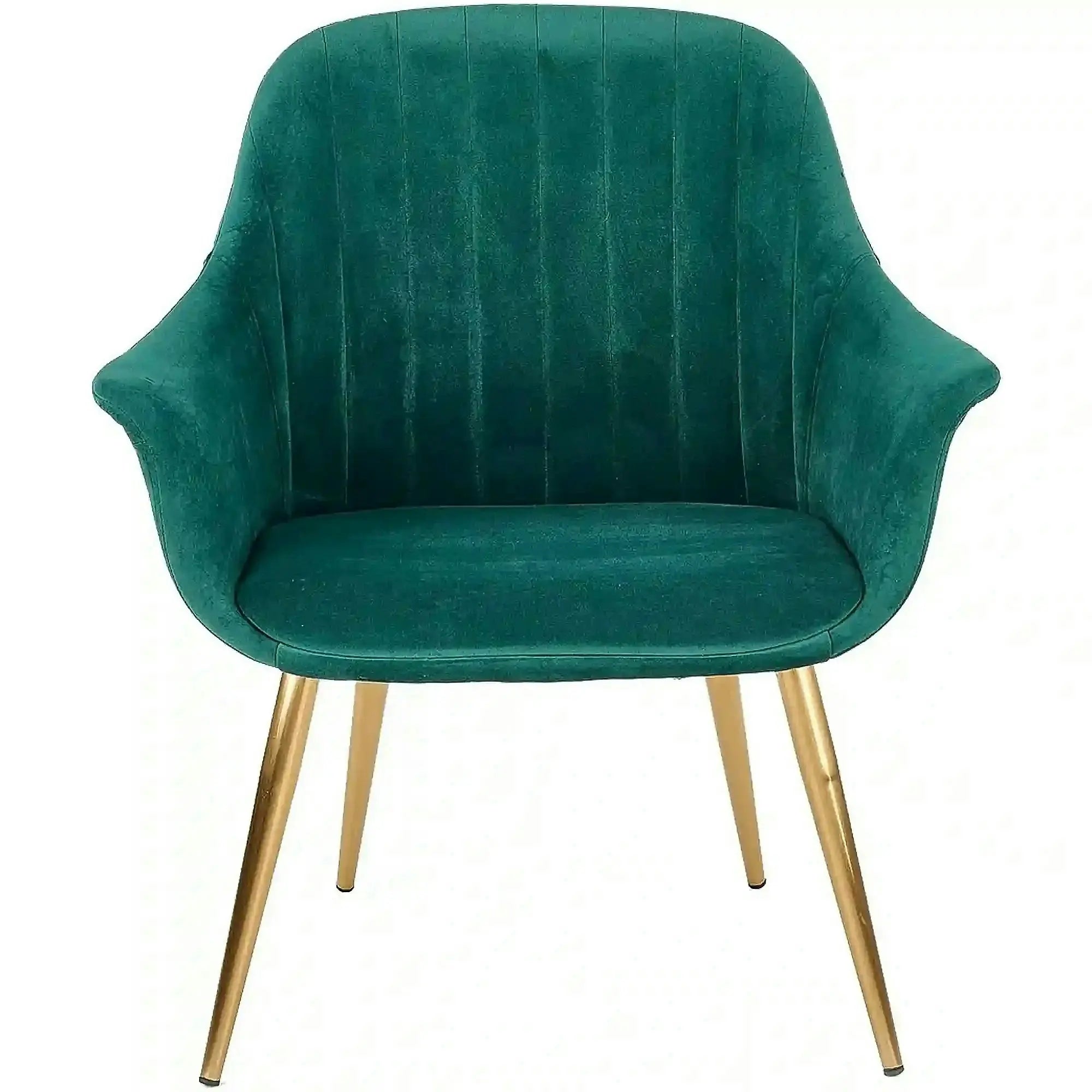 Fotoliu ELEGANCE 2, verde inchis/auriu, stofa/otel, 72x60x79 cm