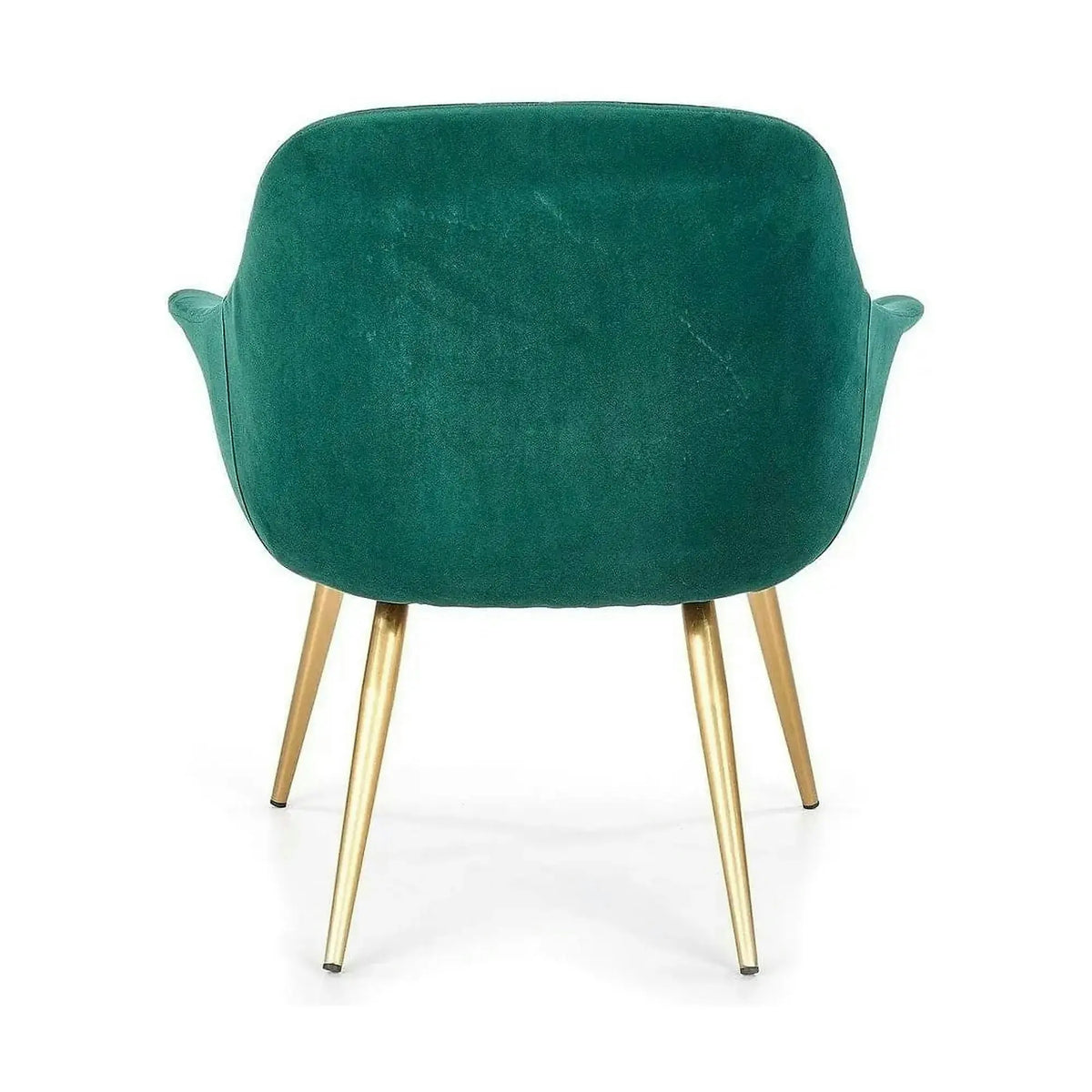 Fotoliu ELEGANCE 2, verde inchis/auriu, stofa/otel, 72x60x79 cm