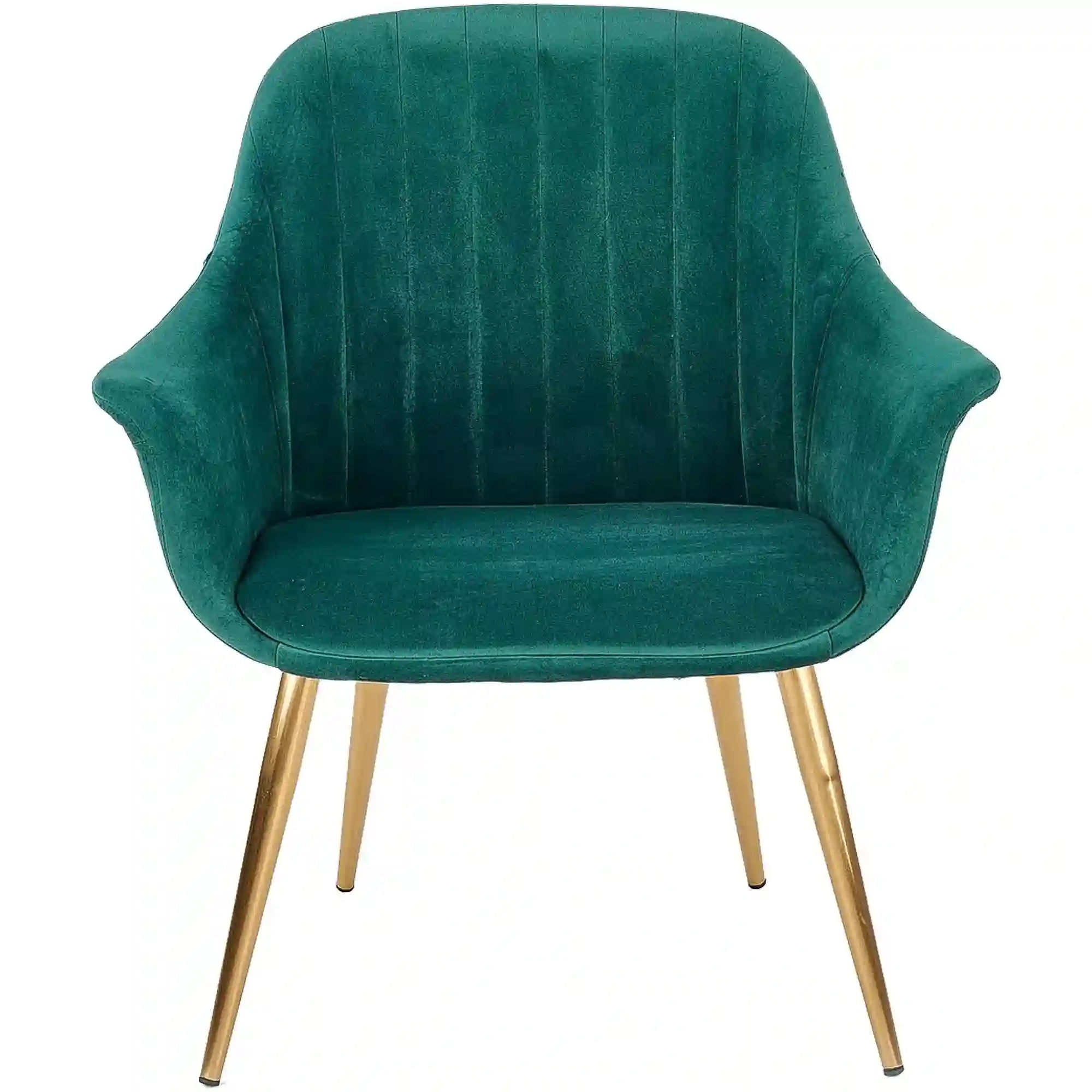 Fotoliu ELEGANCE 2, verde inchis/auriu, stofa/otel, 72x60x79 cm