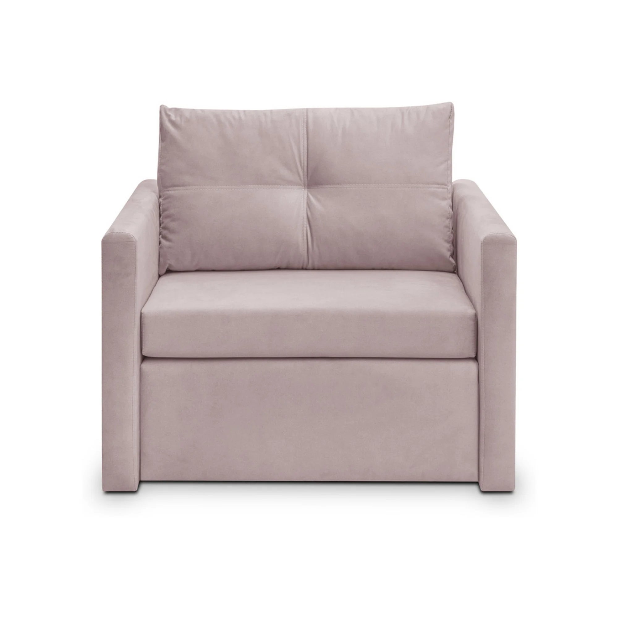 Fotoliu extensibil BUNIO, stofa catifelata roz - Modoo 2307, 98x88x86 cm