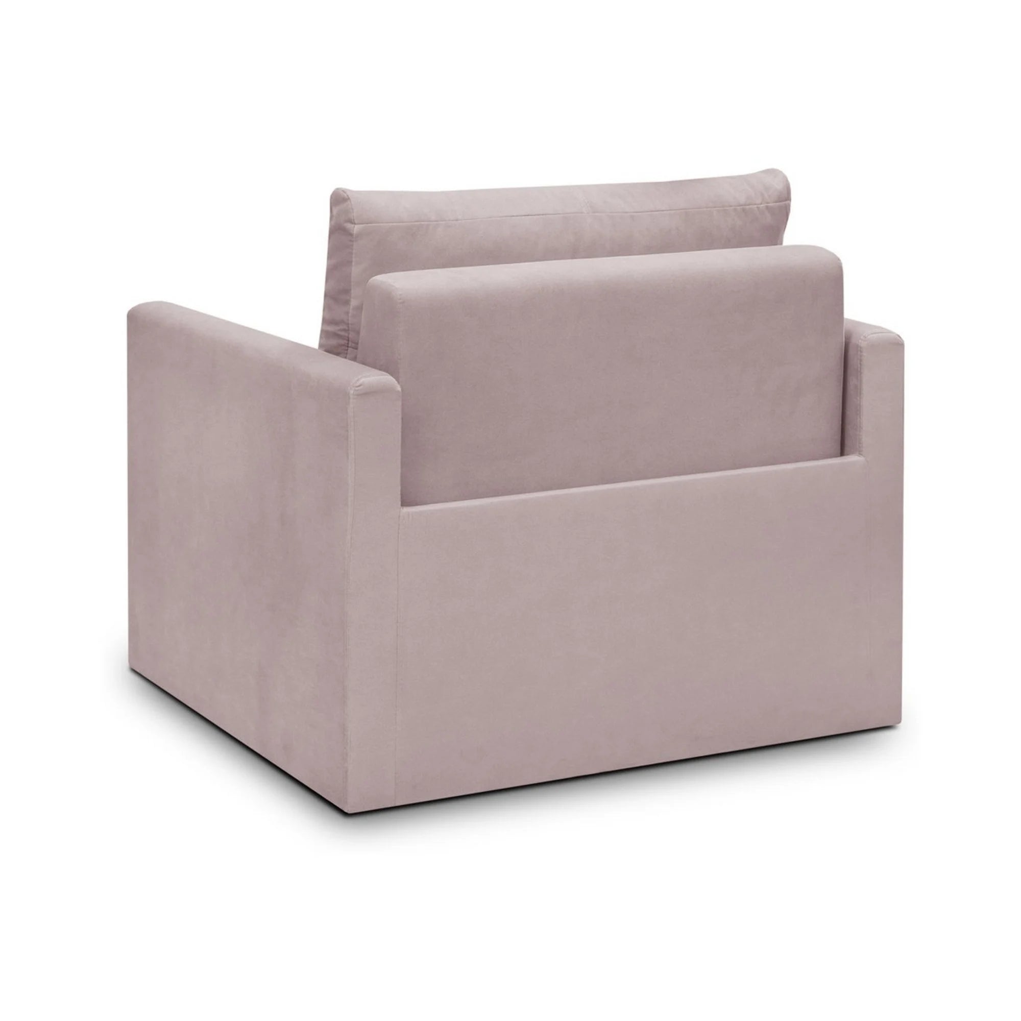 Fotoliu extensibil BUNIO, stofa catifelata roz - Modoo 2307, 98x88x86 cm
