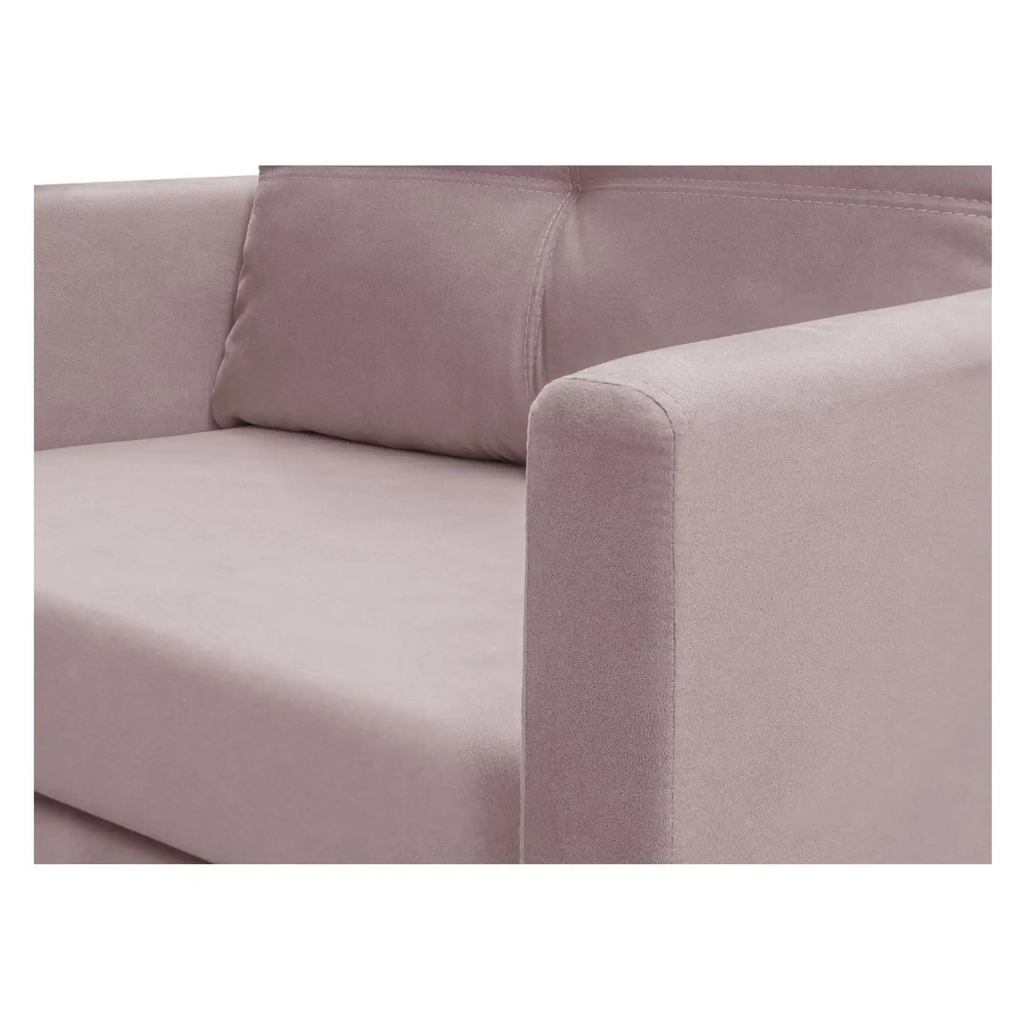 Fotoliu extensibil BUNIO, stofa catifelata roz - Modoo 2307, 98x88x86 cm