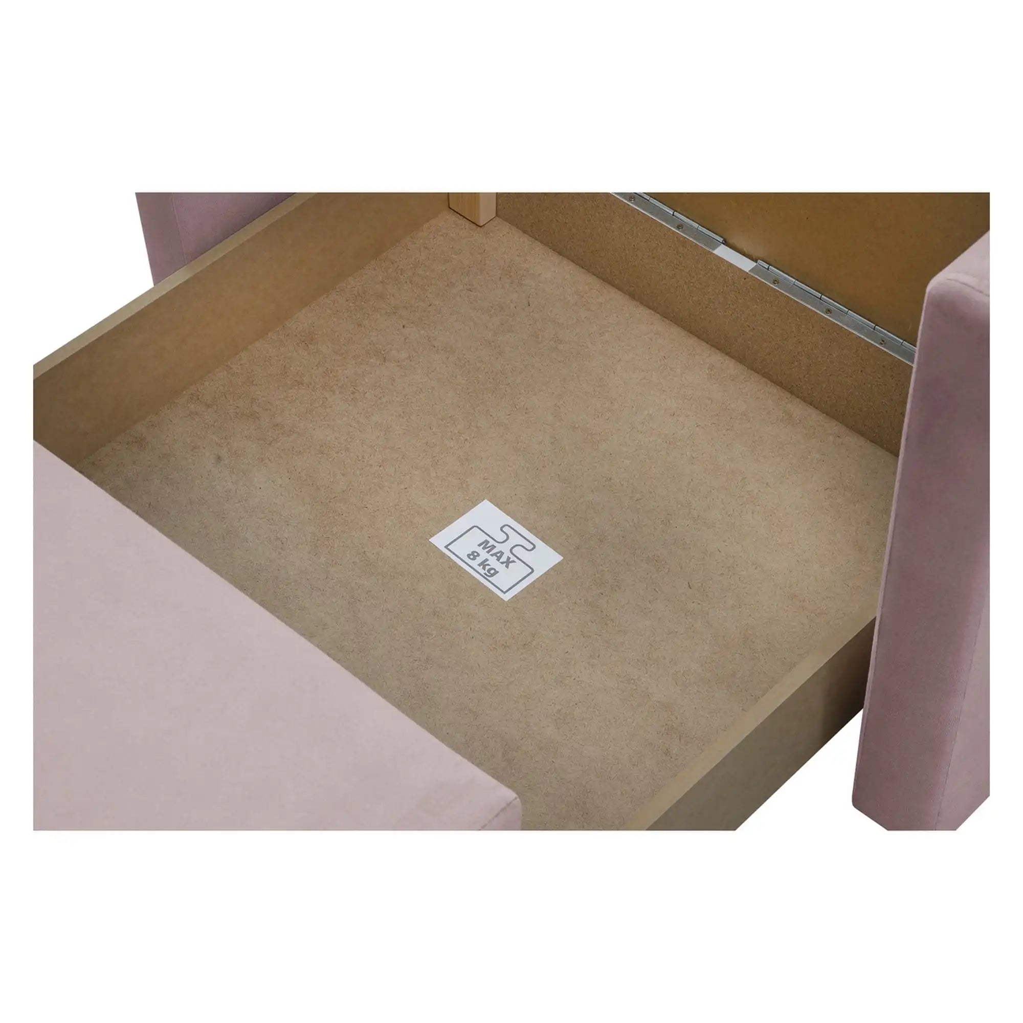 Fotoliu extensibil BUNIO, stofa catifelata roz - Modoo 2307, 98x88x86 cm