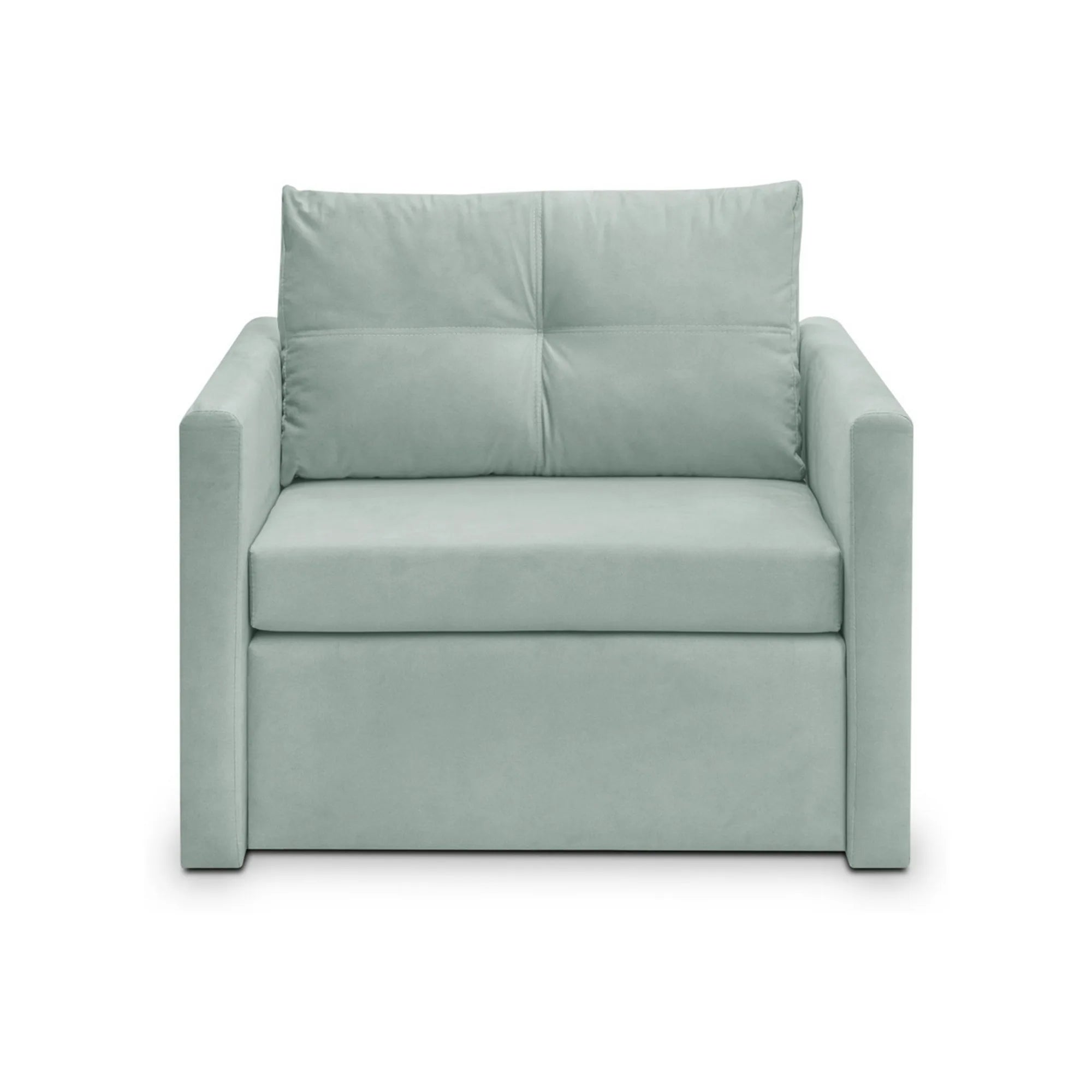 Fotoliu extensibil BUNIO, stofa catifelata verde menta - Modoo 2313, 98x88x86 cm