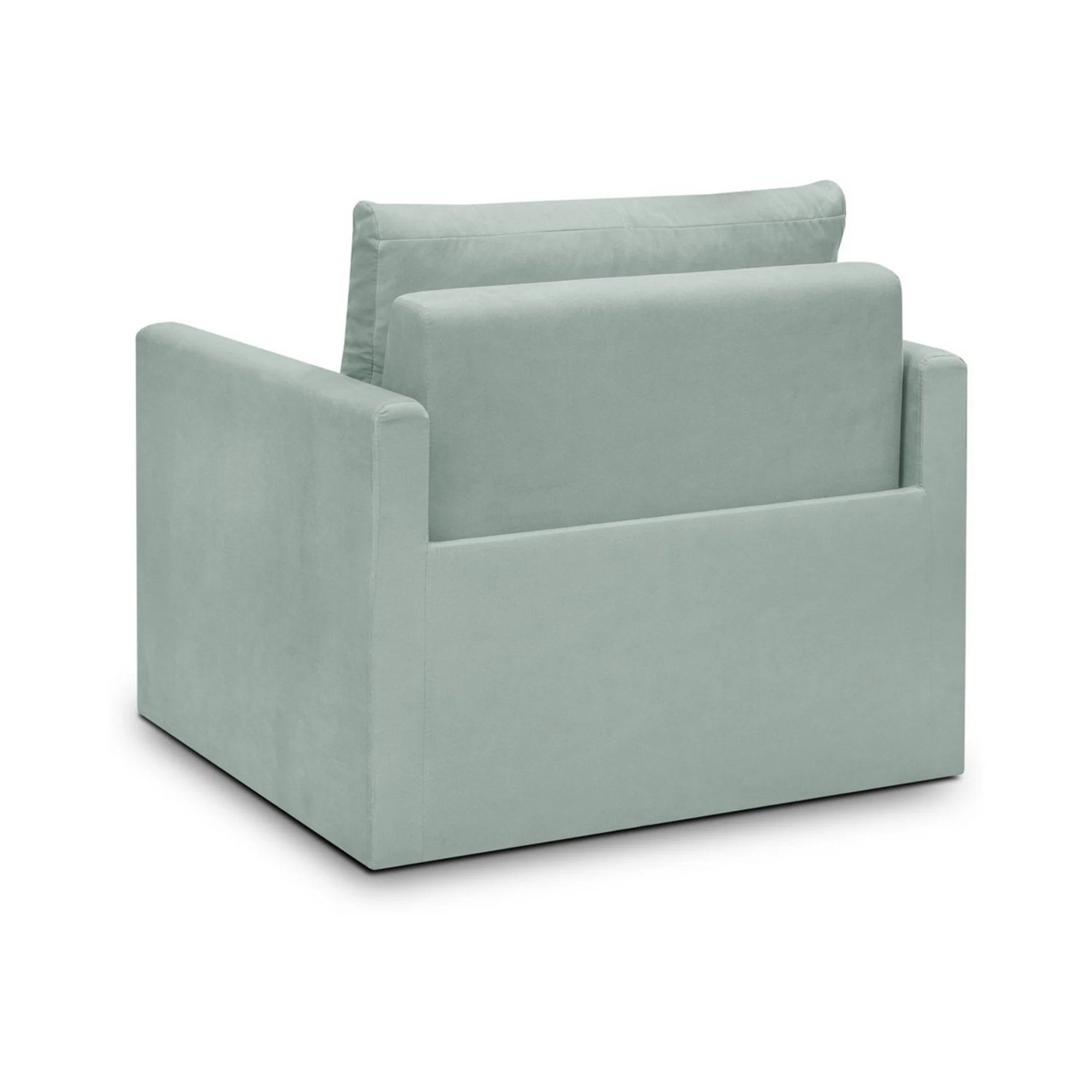 Fotoliu extensibil BUNIO, stofa catifelata verde menta - Modoo 2313, 98x88x86 cm
