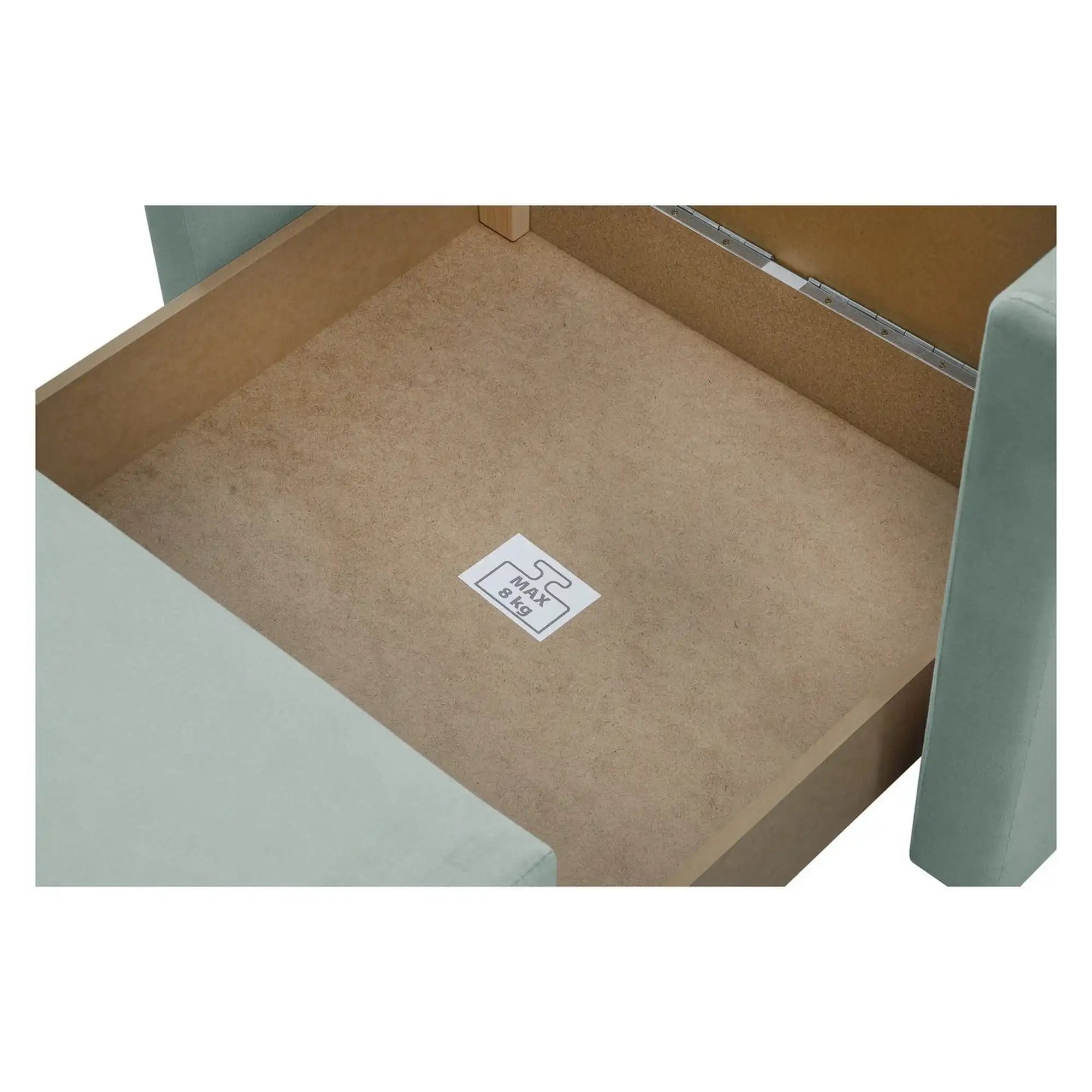 Fotoliu extensibil BUNIO, stofa catifelata verde menta - Modoo 2313, 98x88x86 cm