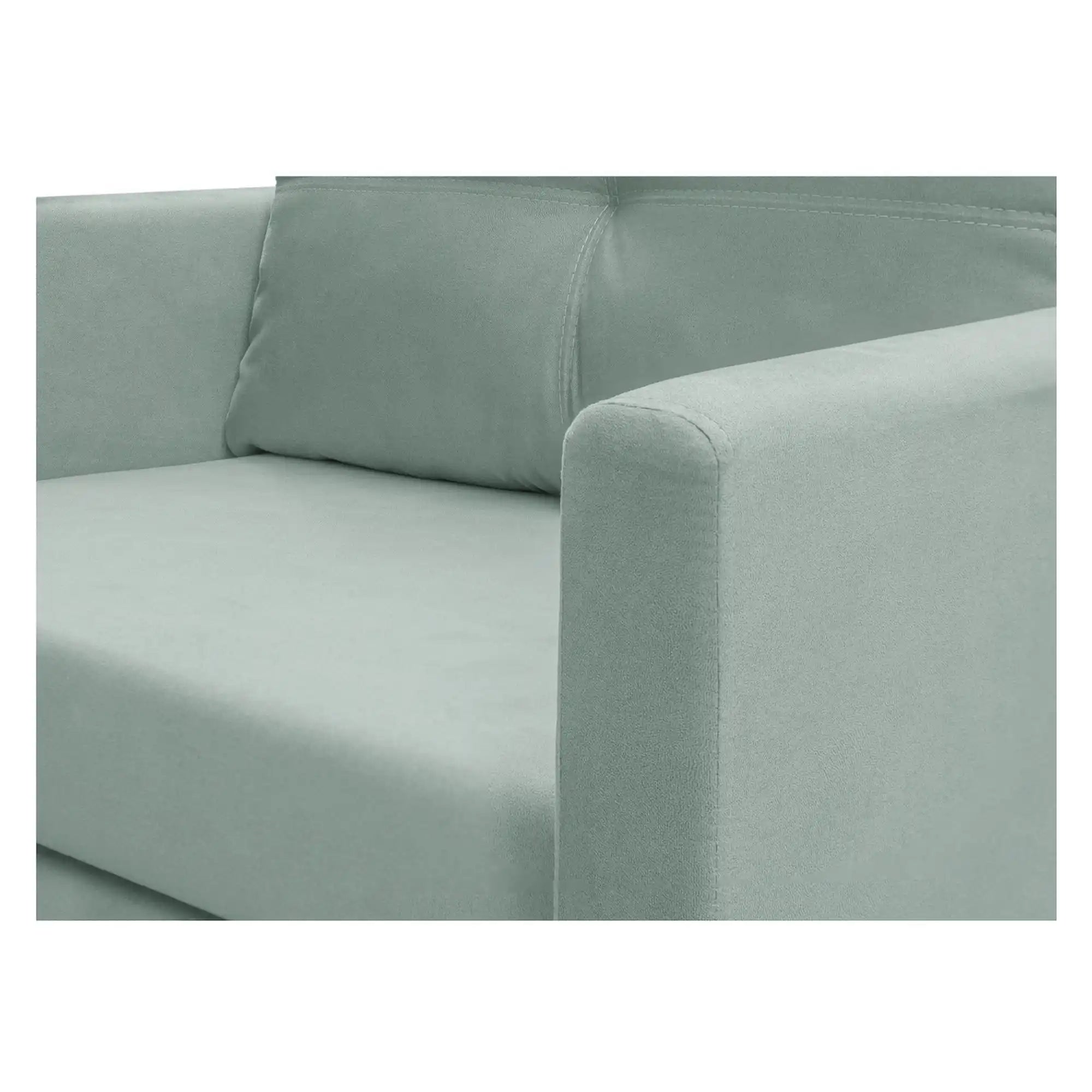 Fotoliu extensibil BUNIO, stofa catifelata verde menta - Modoo 2313, 98x88x86 cm