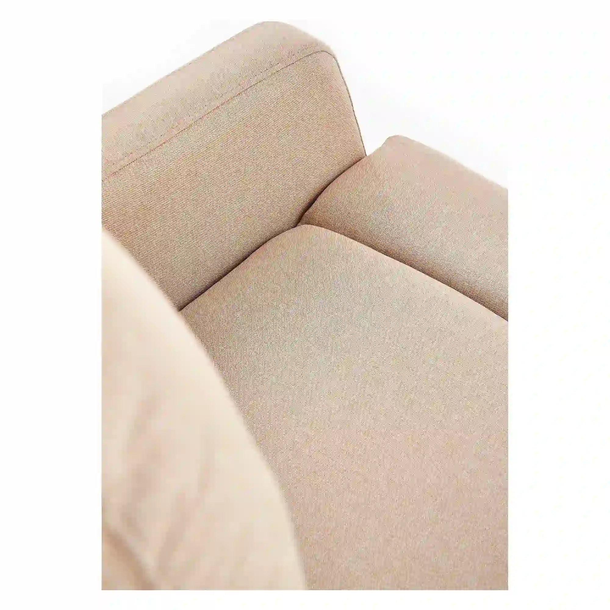 Fotoliu FELIPE, bej/negru, stofa/plastic, 64x84/135x76/103 cm