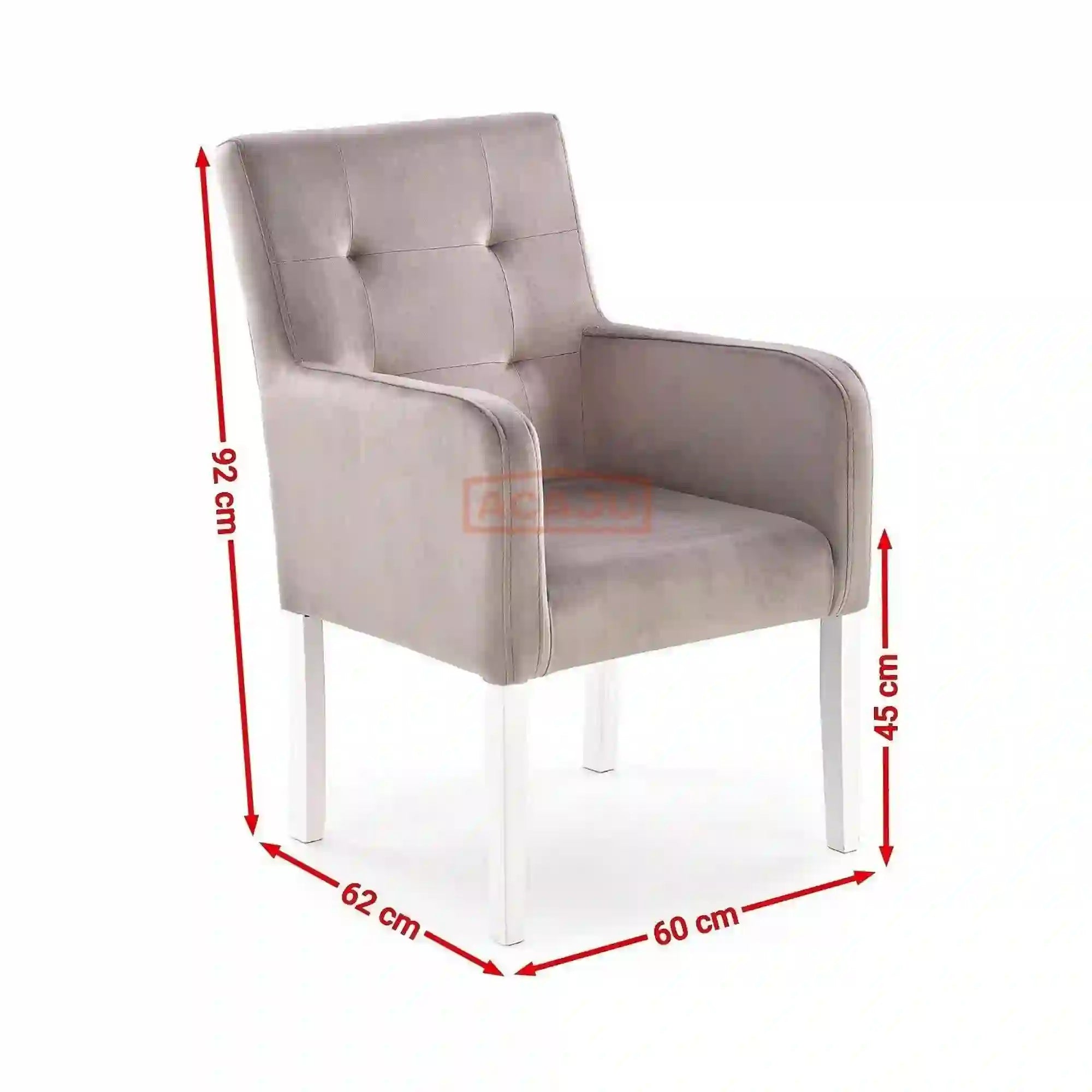 Fotoliu FILO, bej/stejar miere, stofa clasica/lemn, 60x62x92 cm