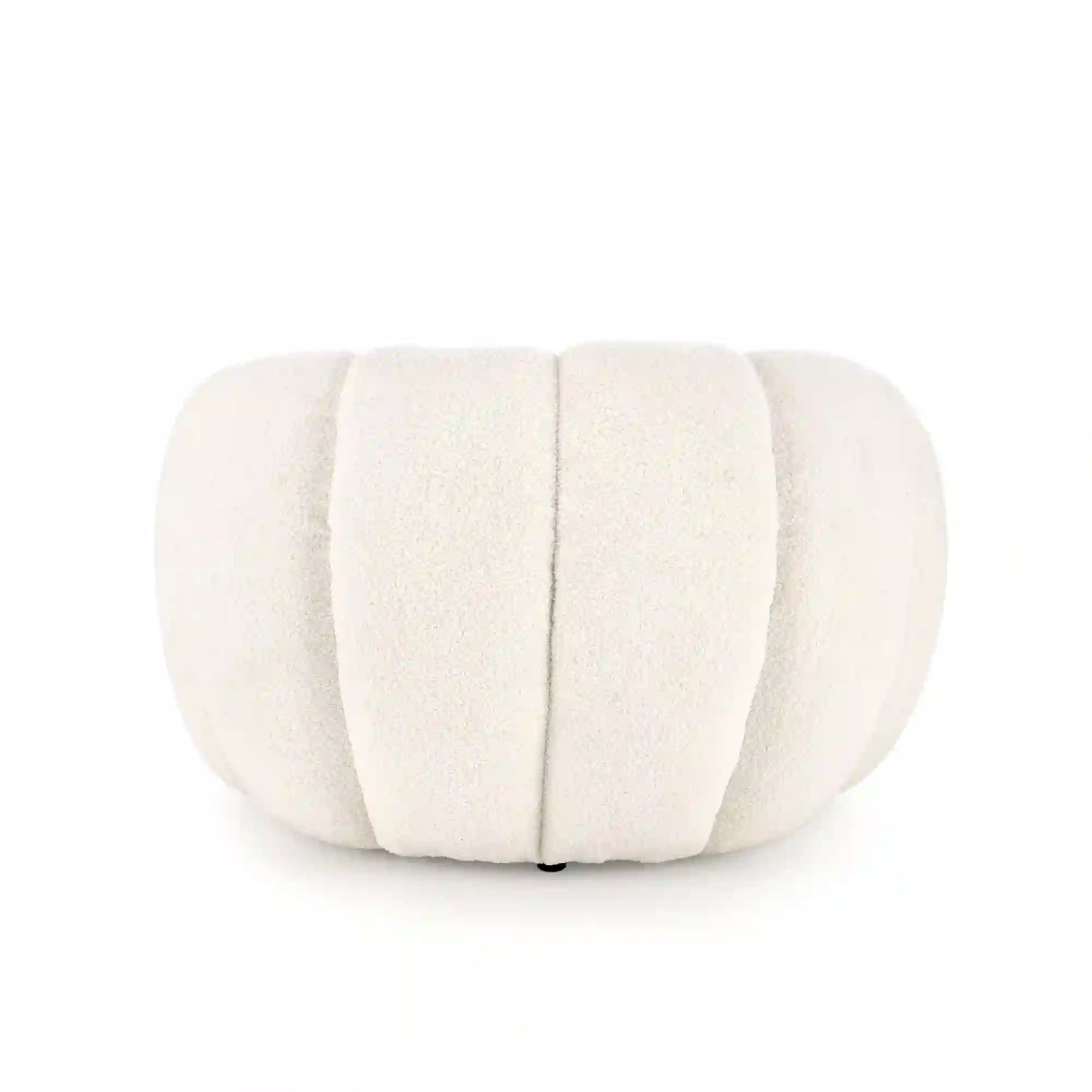 Fotoliu GASPAR, crem, stofa buclata, 90x95x60 cm