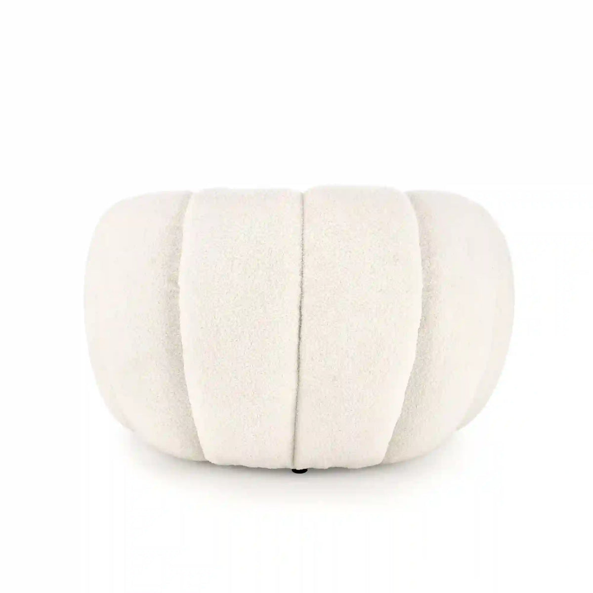 Fotoliu GASPAR, crem, stofa buclata, 90x95x60 cm