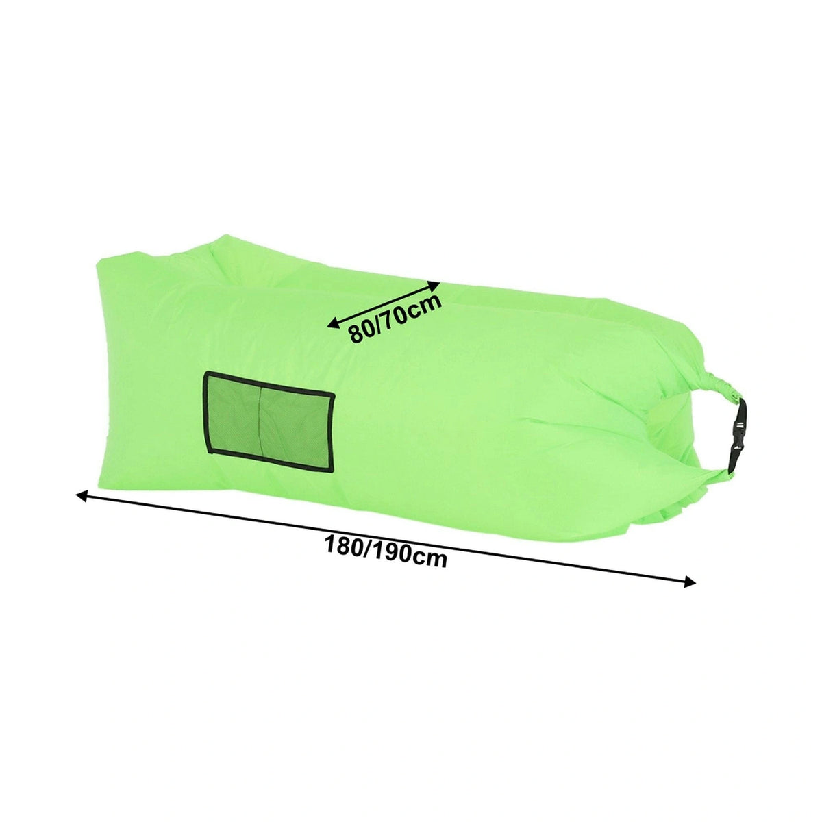 Fotoliu gonflabil LEBAG, verde, material textil